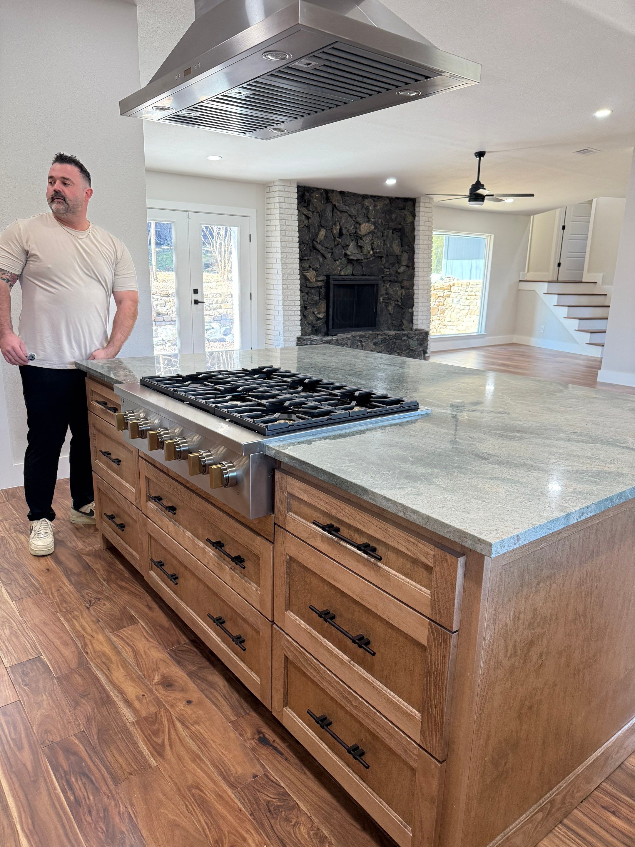 Custom Kitchen Remodel & Load Bearing Wall Removal: Dallas, TX by C3 Custom Builds