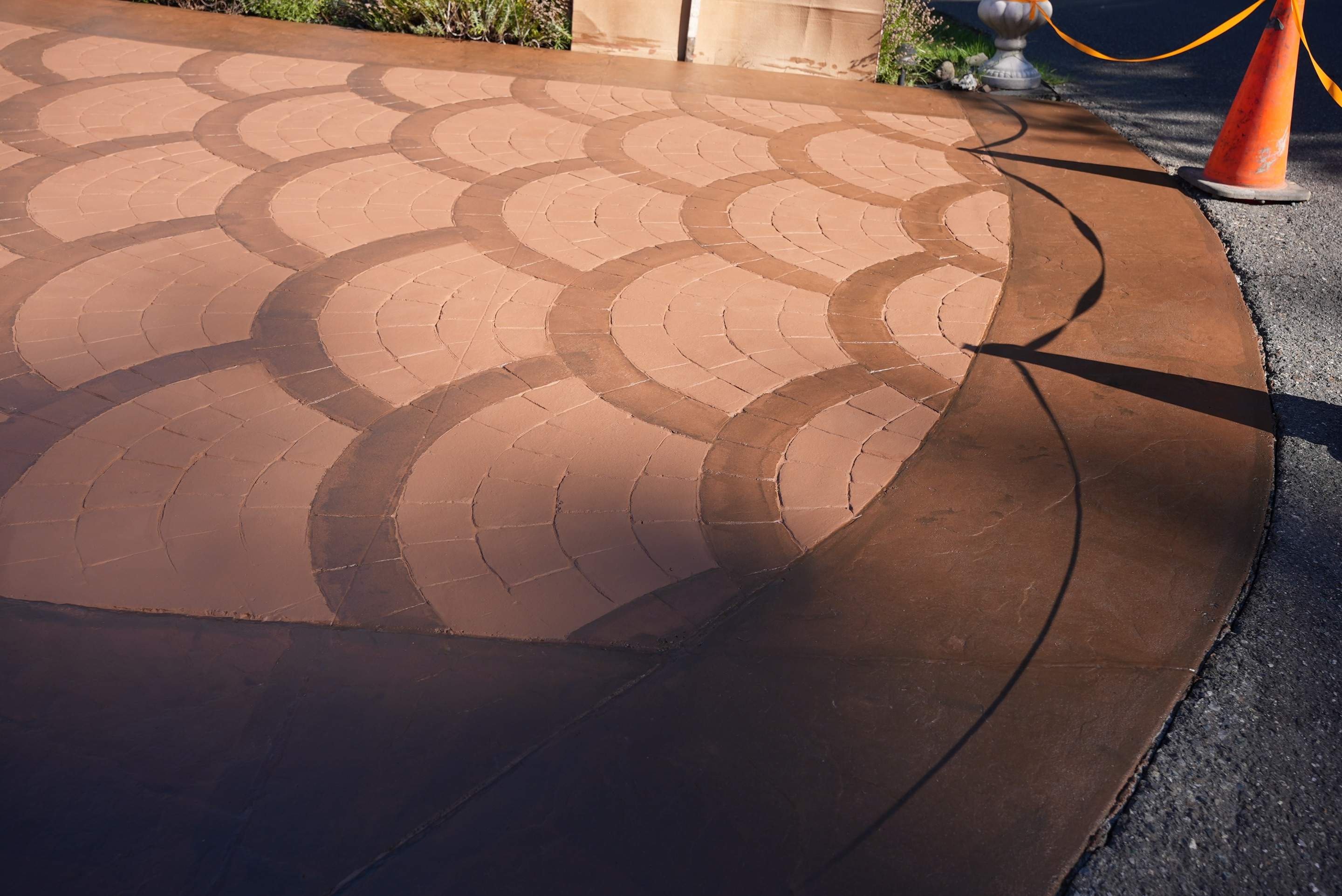 Mehta | Tiled Driveway with Sealer & Retaining Wall  by Jireh Asphalt & Concrete Inc 