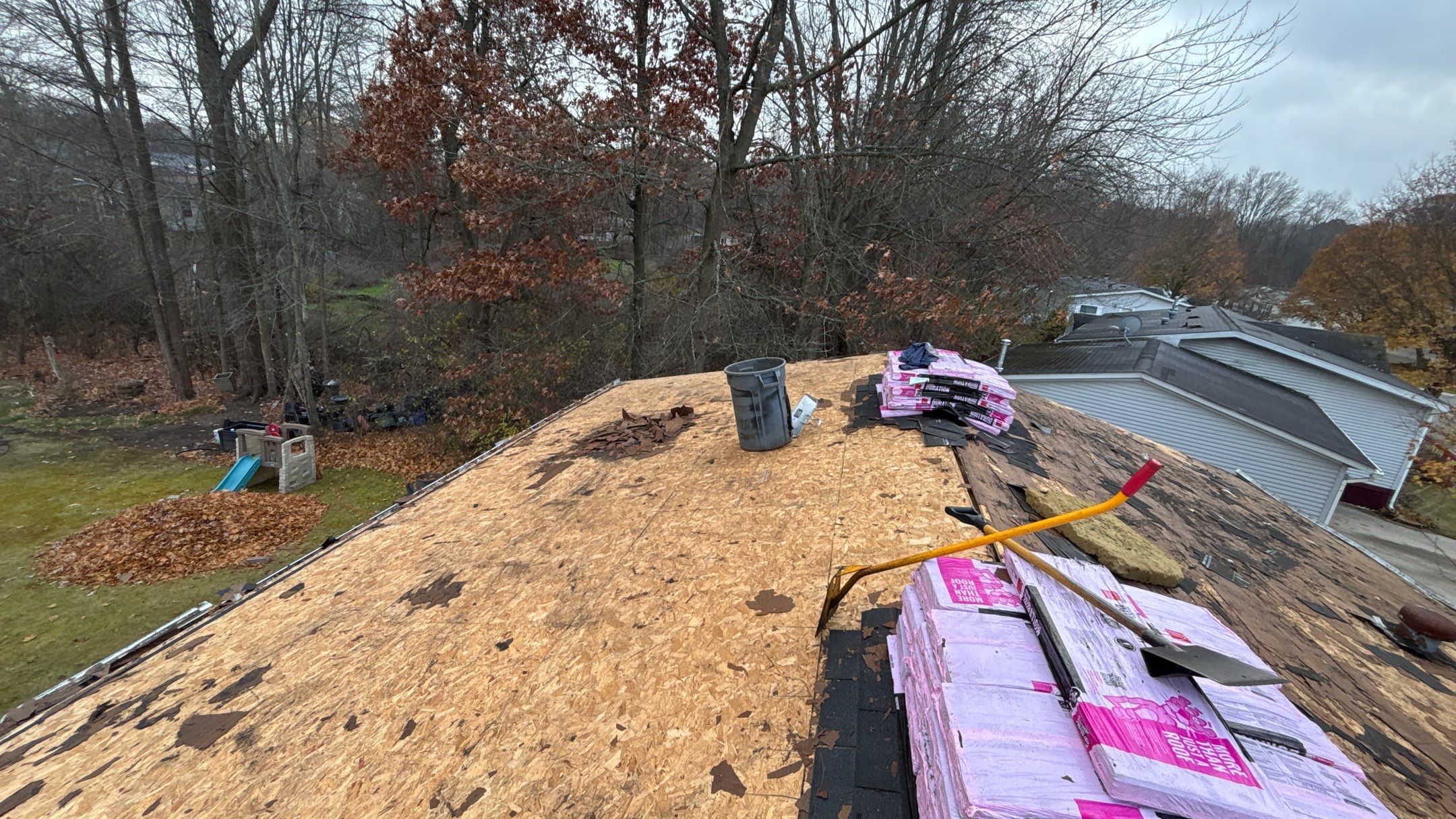 Roof Replacement using Owens Corning Estate Gray by 180 Contractors