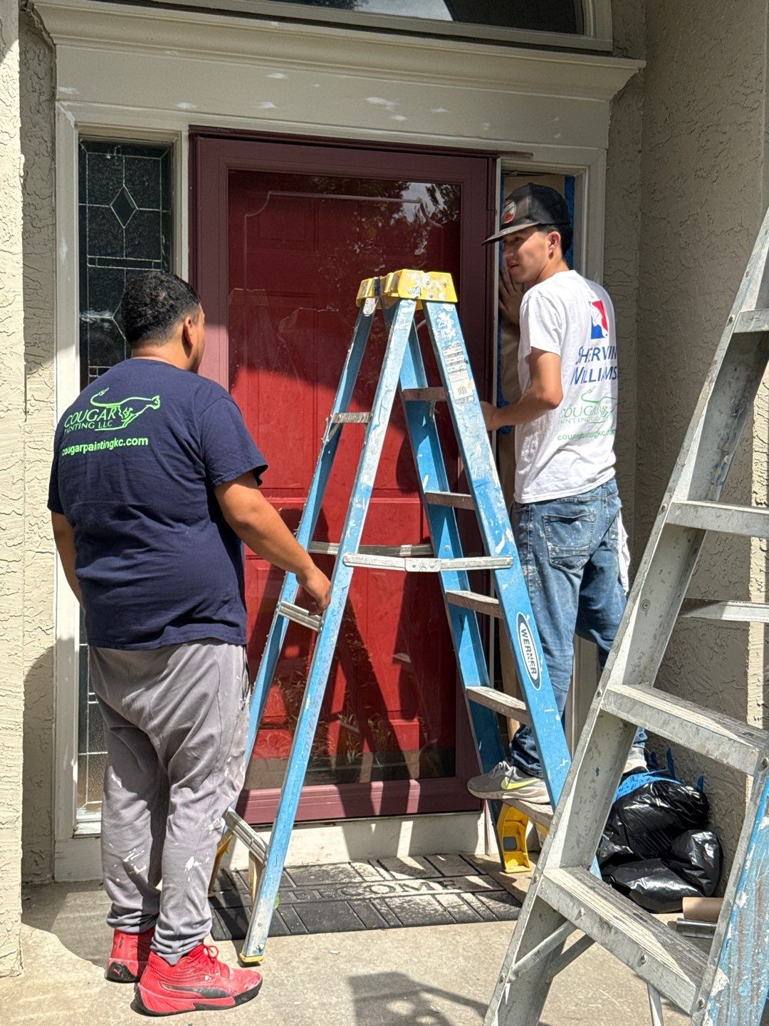 Exterior Painting and Extensive Wood Rot Repair in Overland Park by Cougar Painting