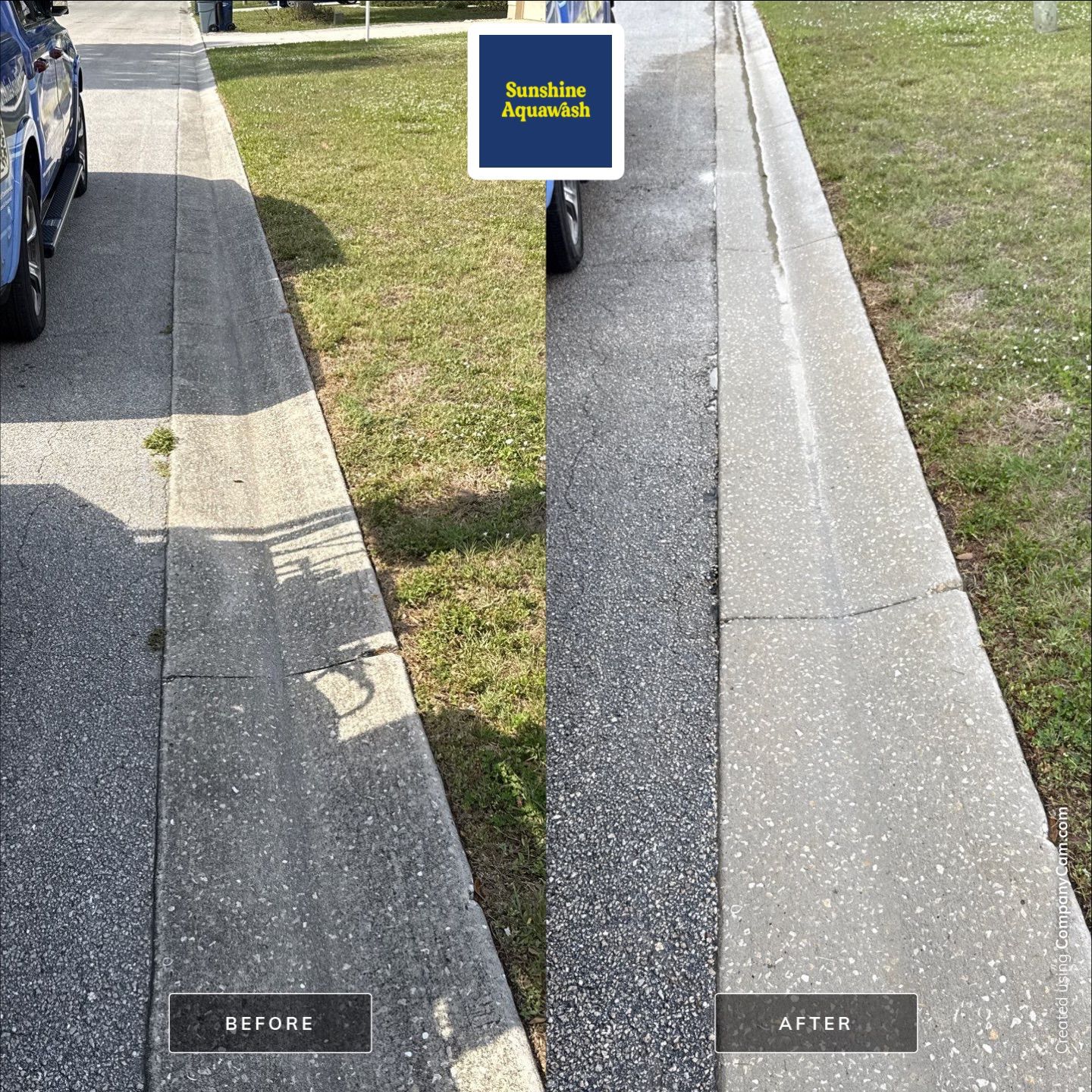 Concrete Driveway Cleaning in Arbor Creek Community – Palmetto, FL by Sunshine AquaWash