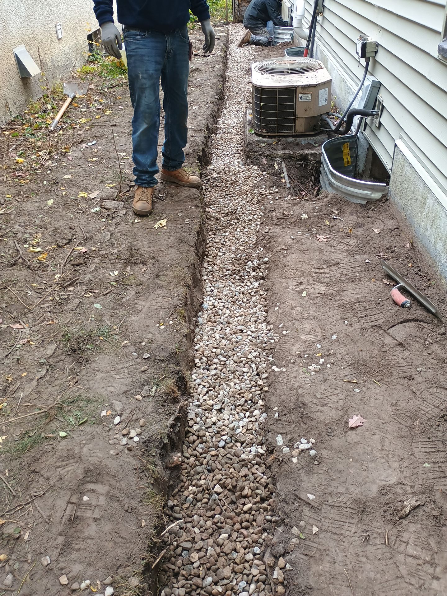 A French Drain for Maya by Waterproofing Northeast