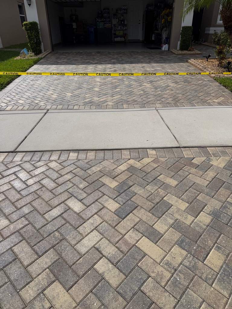 Paver Sealing and Restoration for Valencia Lakes Driveway by Supreme Paver Experts