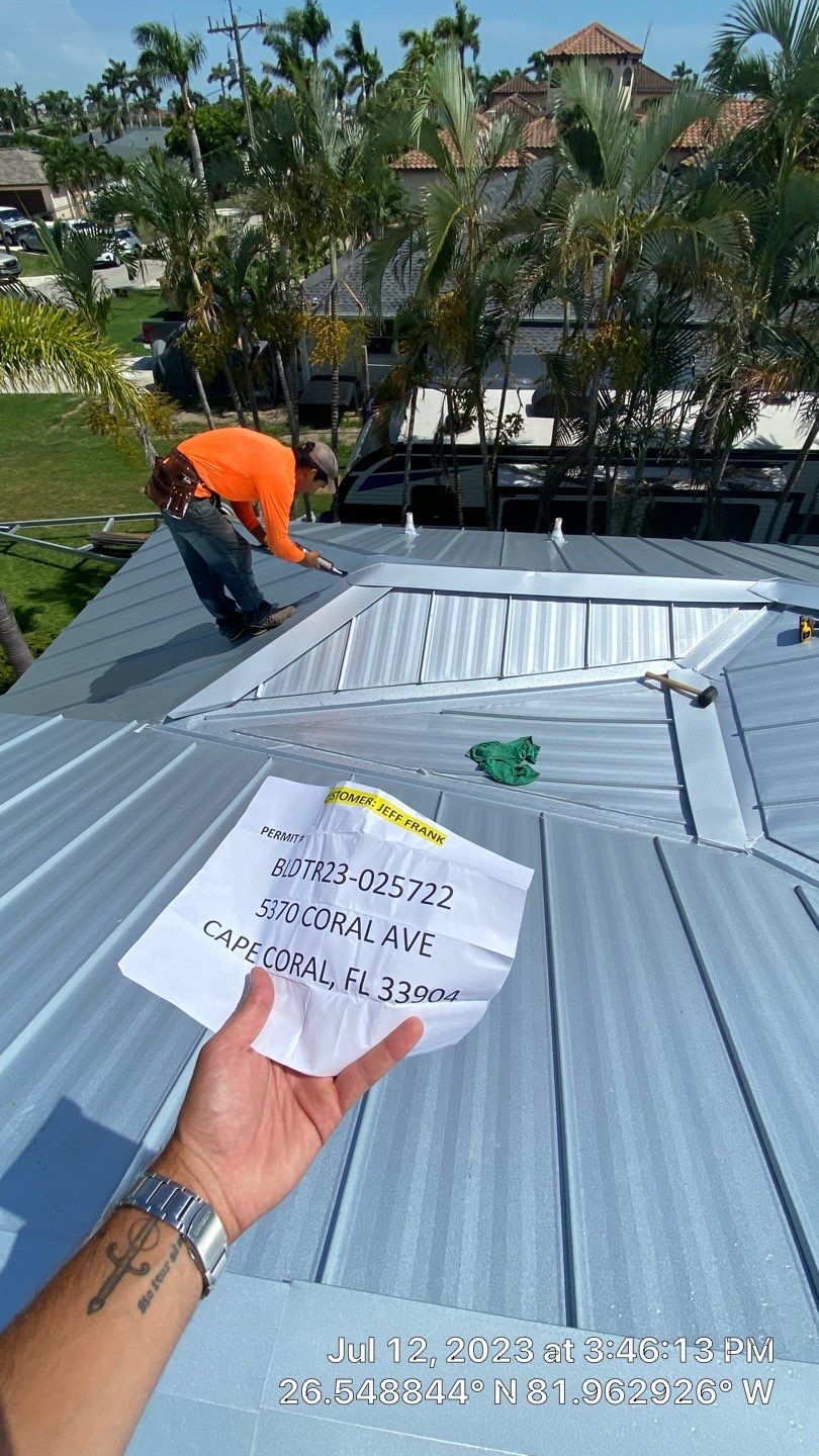 Residential Roofing Installation using Standing Seam Metal by Protek Roofing Heating Air & Solar