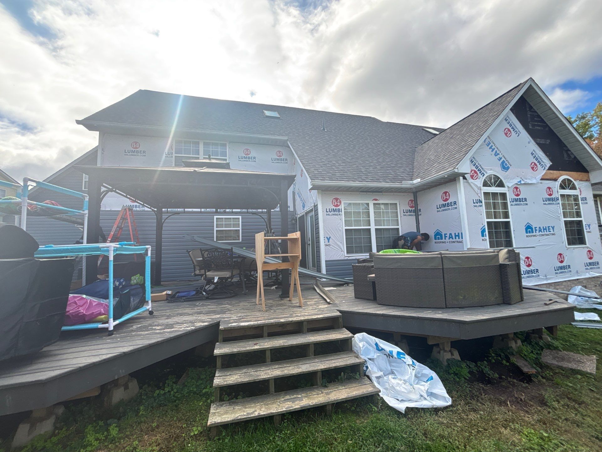 Land Mark Pro, LP Smartside, and Harbor Mill Vinyl Shake Siding by Fahey Roofing + Contracting