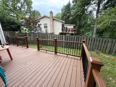 Railing deck installation 