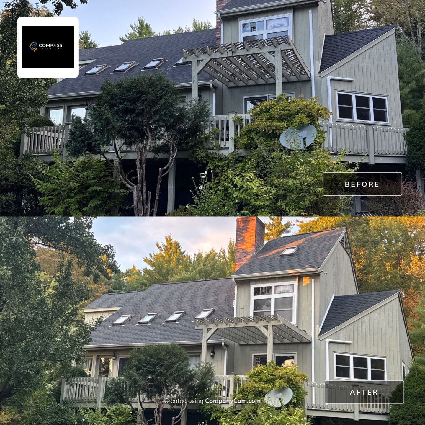 Goffstown, NH Roof Replacement – 20 Squares of GAF Timberline HDZ Protection by Compass exteriors