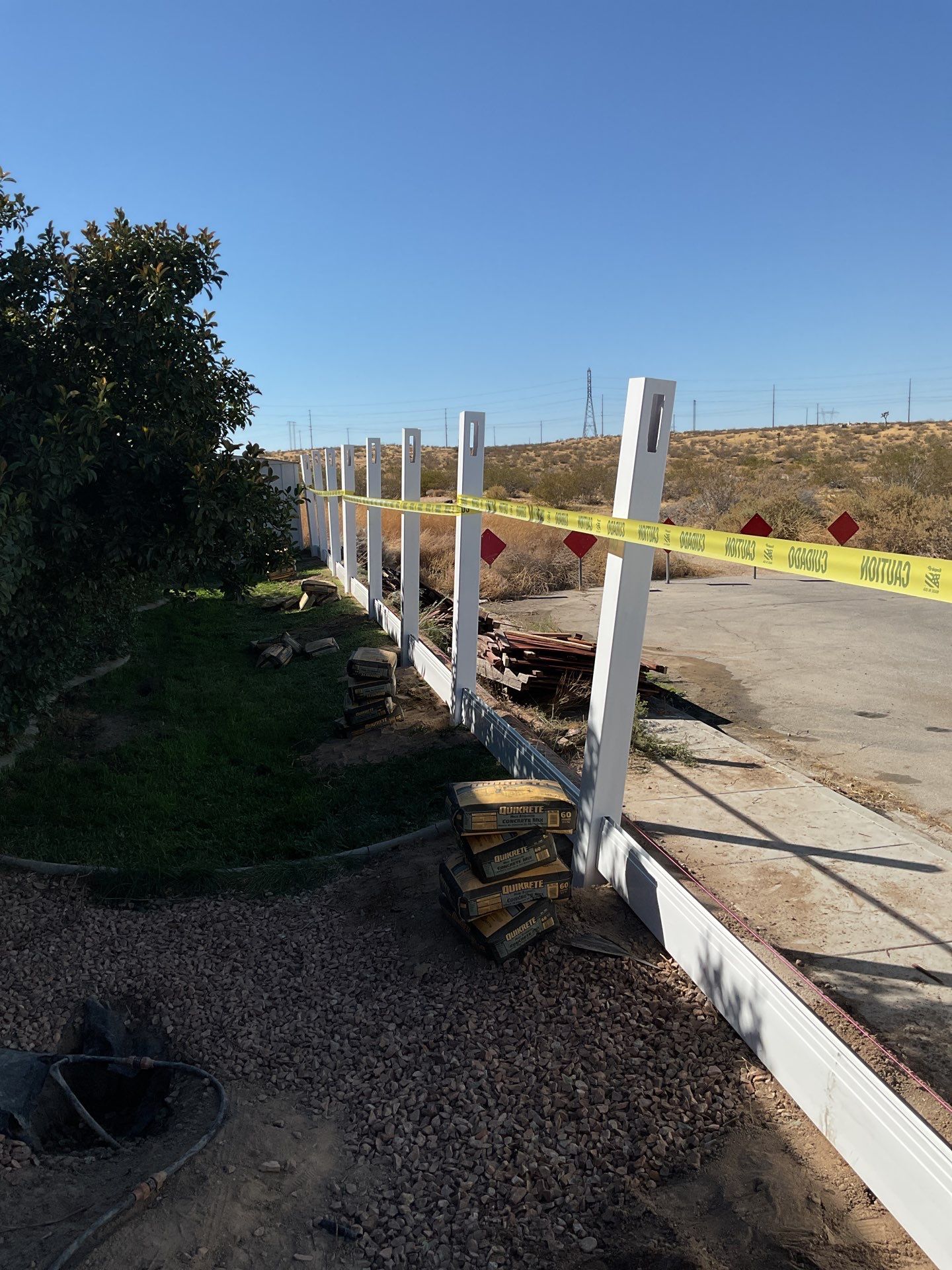 Fence Installation using Vinyl by Fence Guys Inc. 