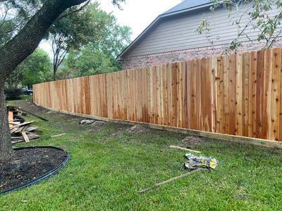 6'6" Western Red Cedar Fence Install