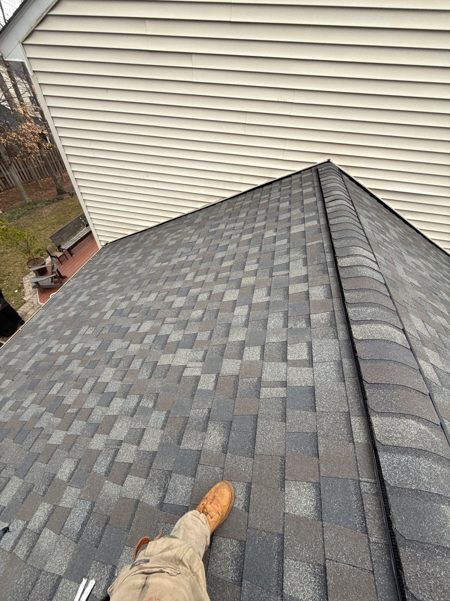 Fairfax Station :Residential Roof Replacement with CertainTeed Landmark Pro in Max Def Drift Wood  by RM Banning, Inc.