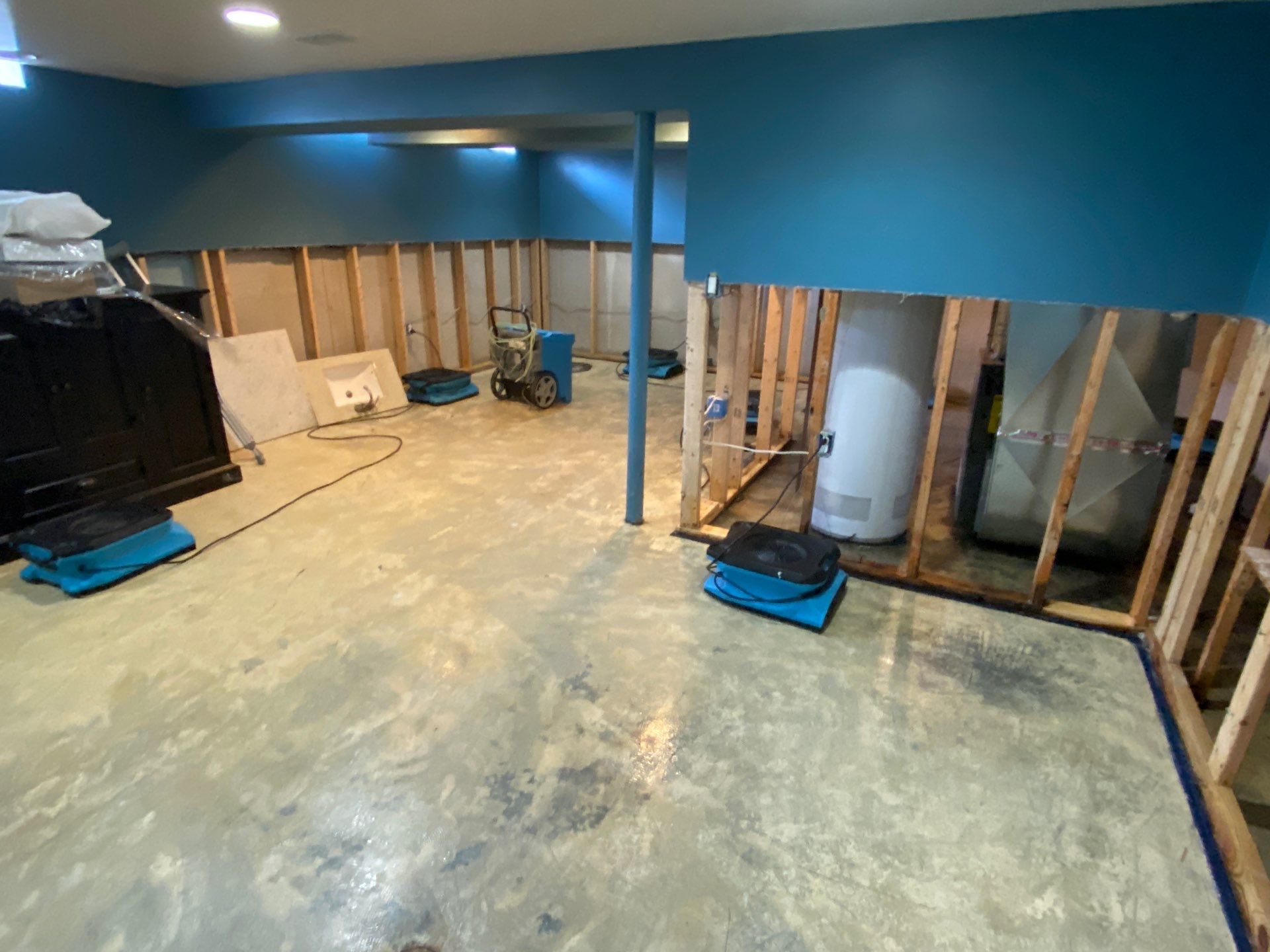 Project in West Bloomfield by EzDry Water Mitigation & Property Restoration