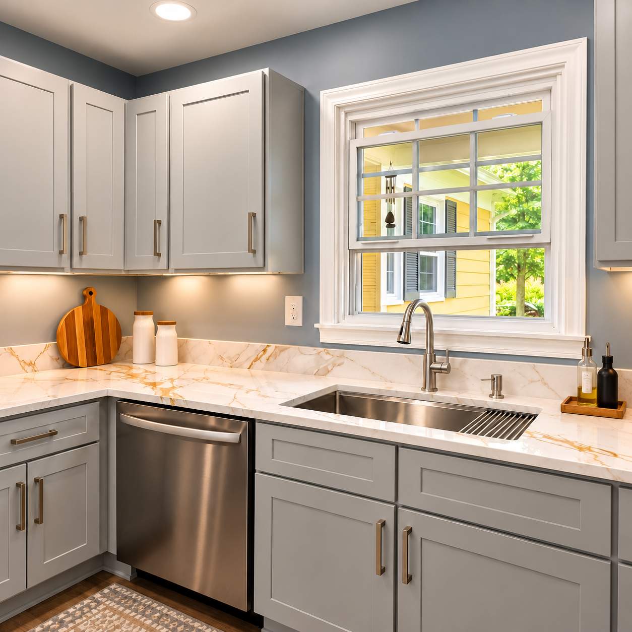 Modern Kitchen & Laundry Room Remodel with Fresh, Functional Finishes by Remodel Now
