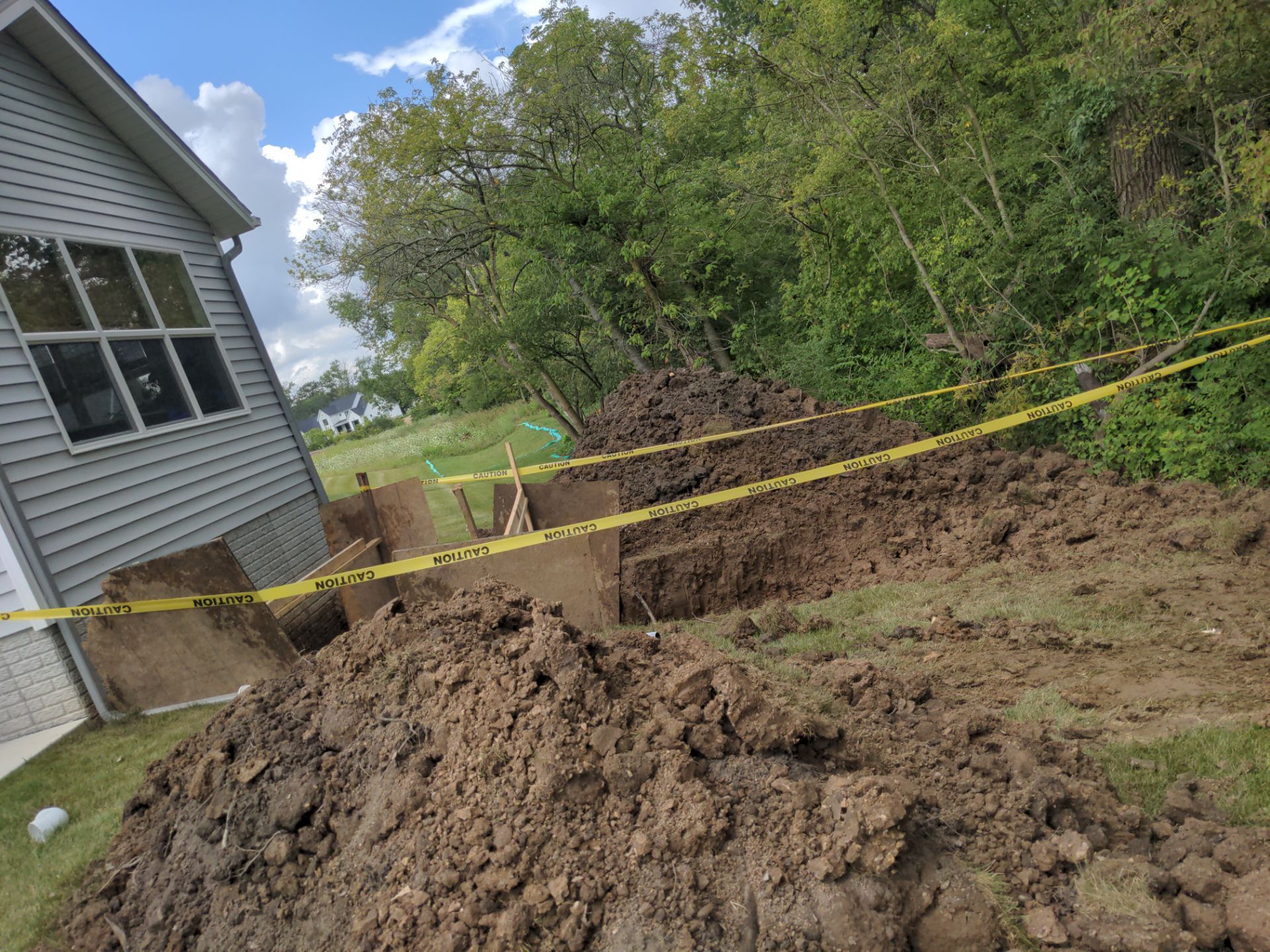 Egress Door Install using Egress Sliding Walk-Out Basement Door by Toledo Basement Repair