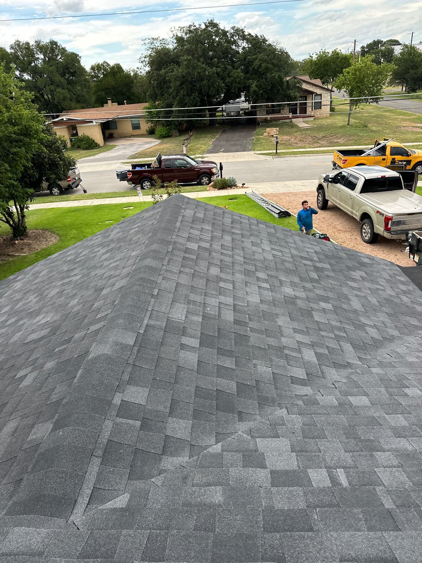 Residential Roofing Installation using Owens Corning Oakridge Onyx Black by DeZign Roofing & Exteriors