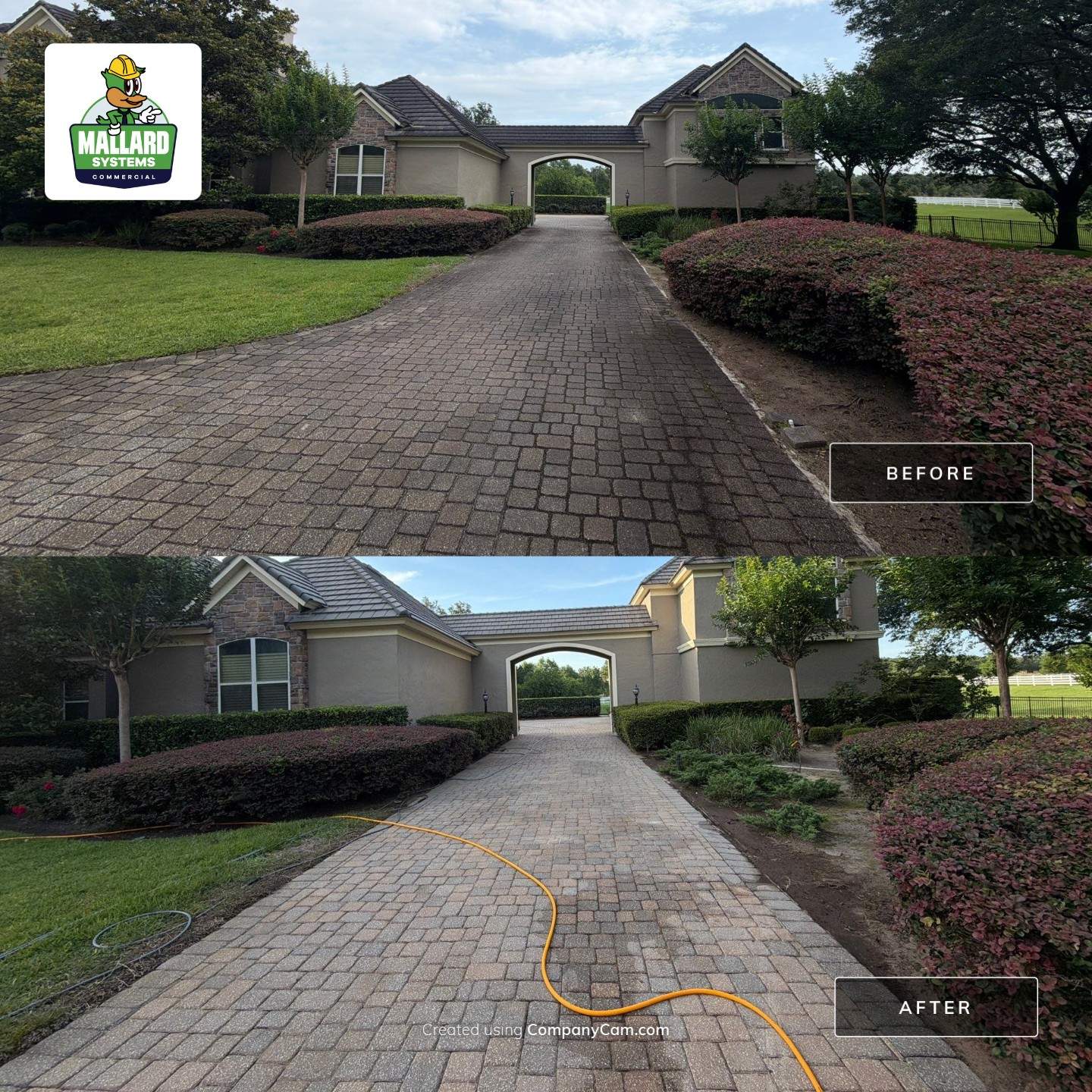 Professional Flat Tile Roof and Paver Cleaning in Apopka by Mallard Systems