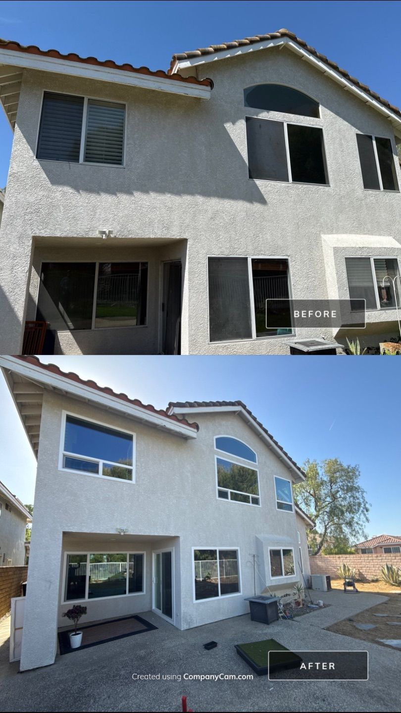 New windows using Milgard vinyl windows by American Window Company