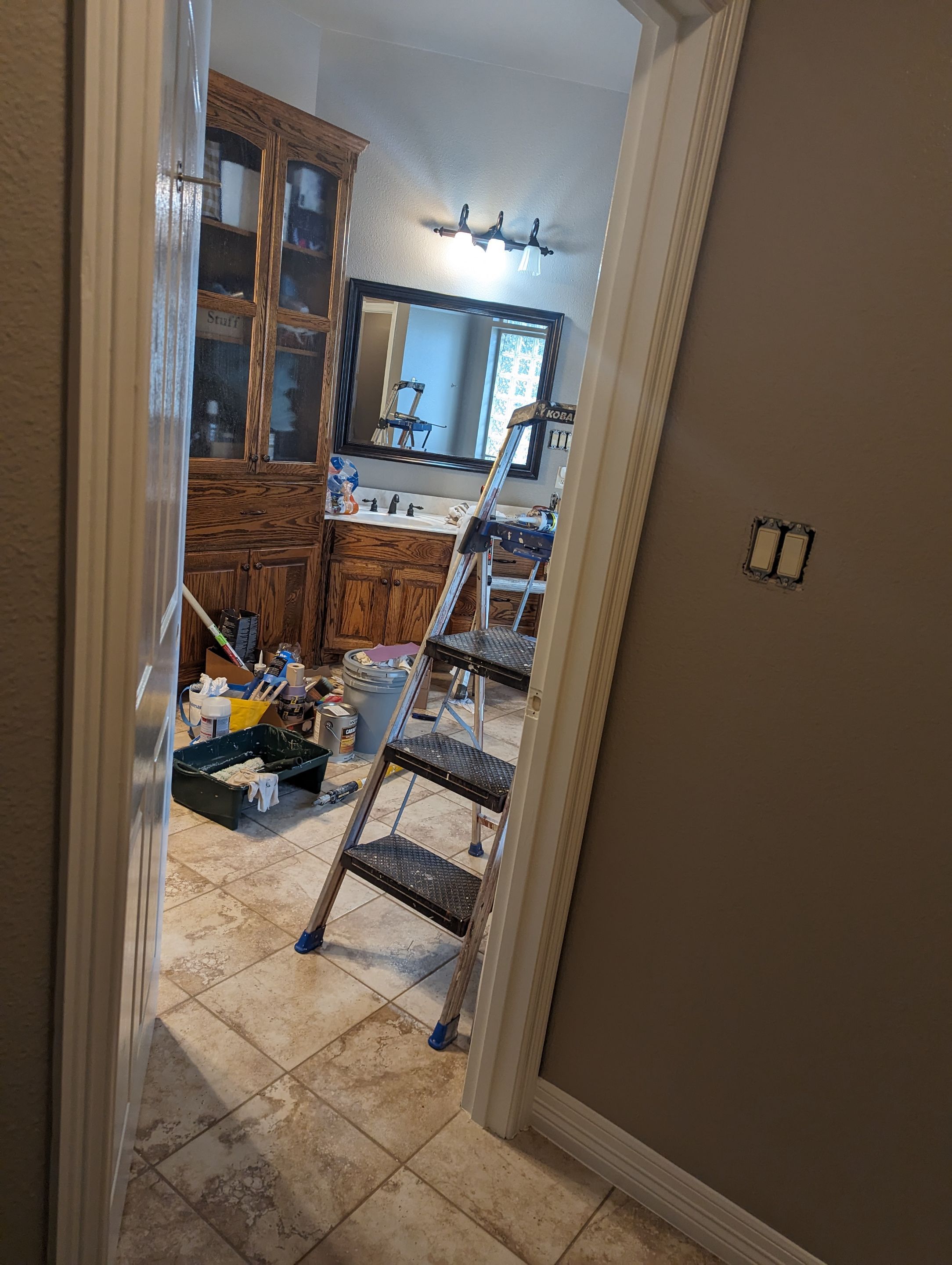Interior Painting in Alba, TX | White Bathroom Renovation by Quality Coats Painting
