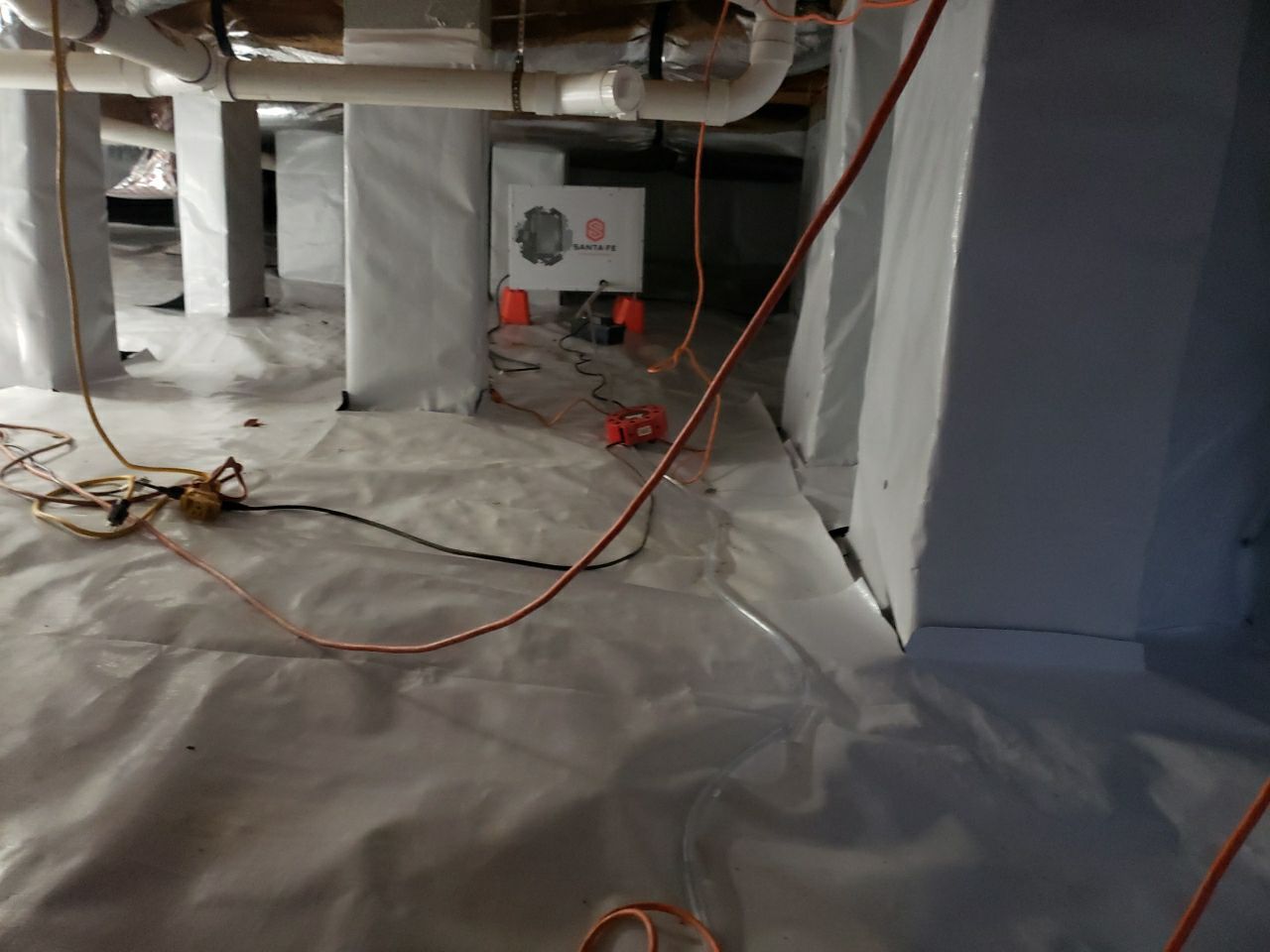 Crawl space encapsulation and exterior drainage by Power Wash Masters LLC