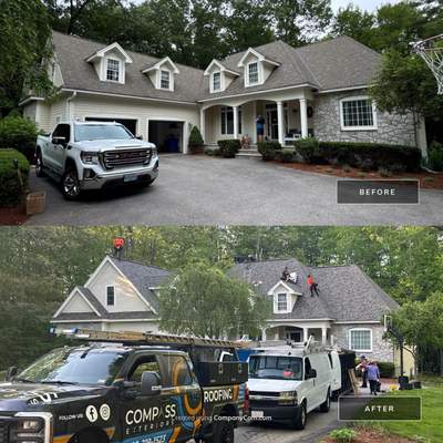 48-Square Roof Replacement in Exeter, NH Using Owens Corning Duration Shingles in Driftwood
