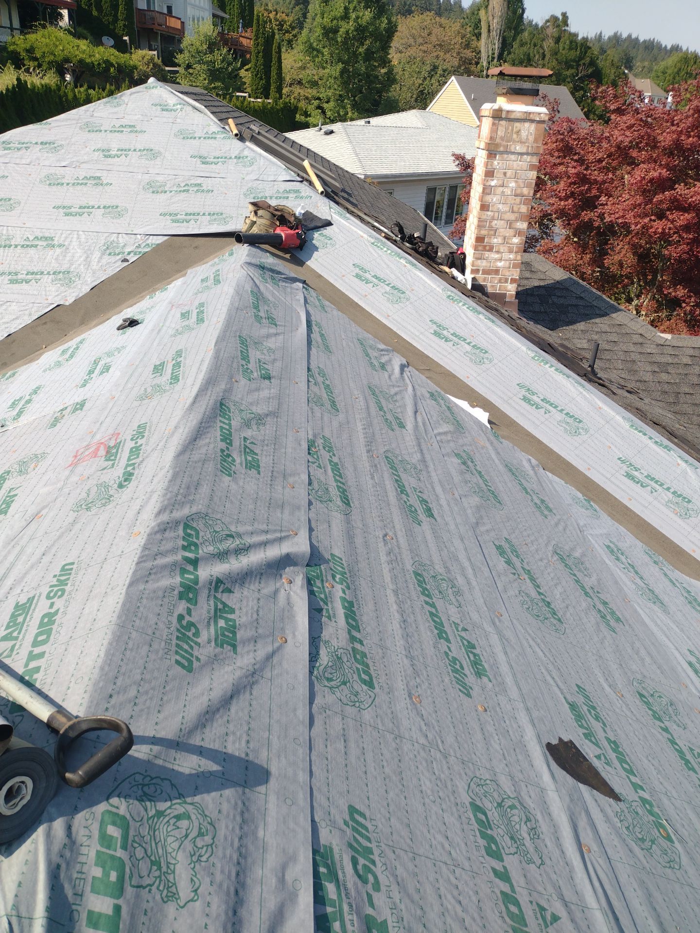 Residential Roofing Installation using IKO Dynasty (Color: Granite Black) by Orezona Building & Roofing Company, Inc.