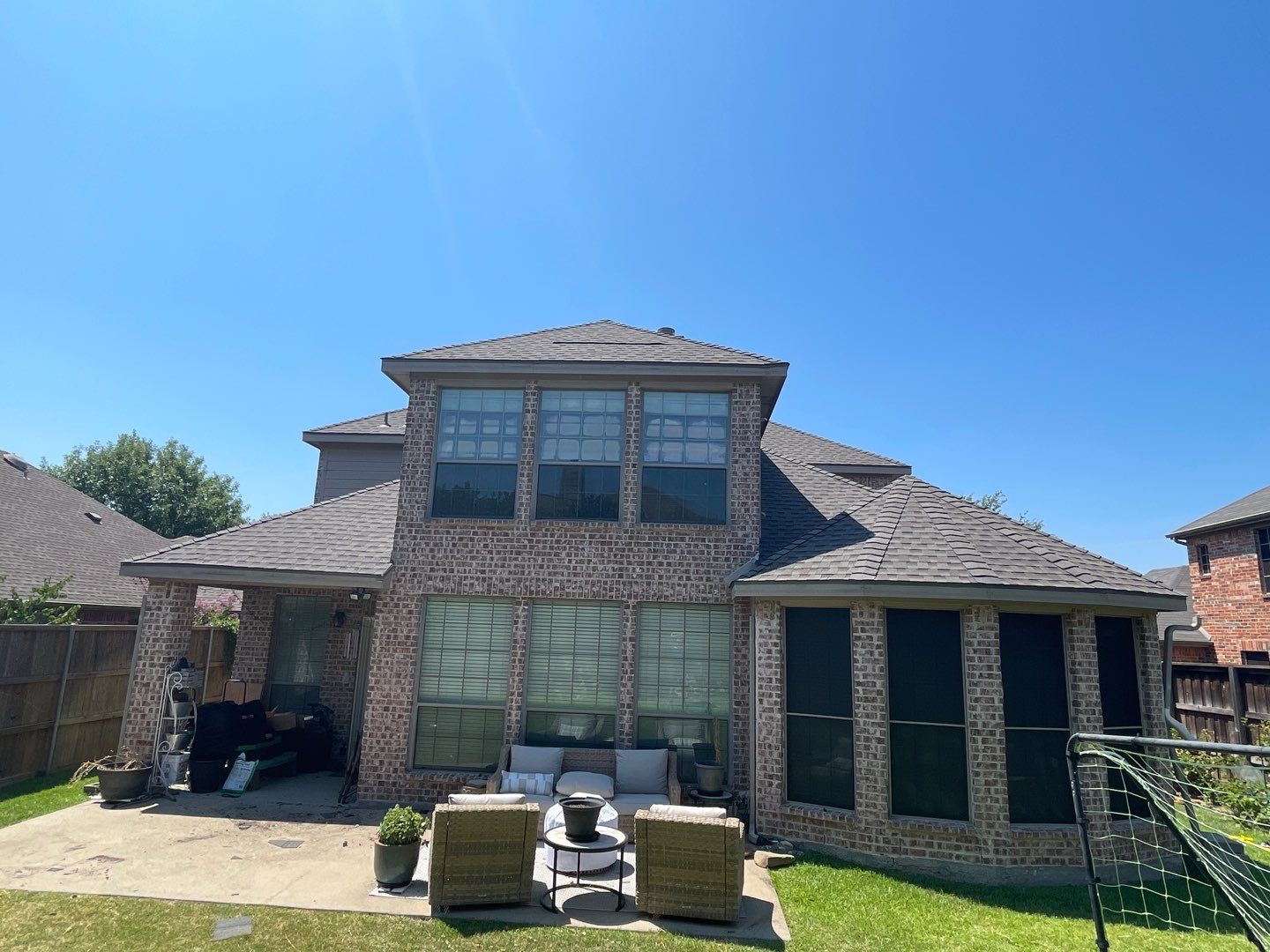 Major Hail Storm Full Roof and Gutter Replacement by First United Roofing & Construction