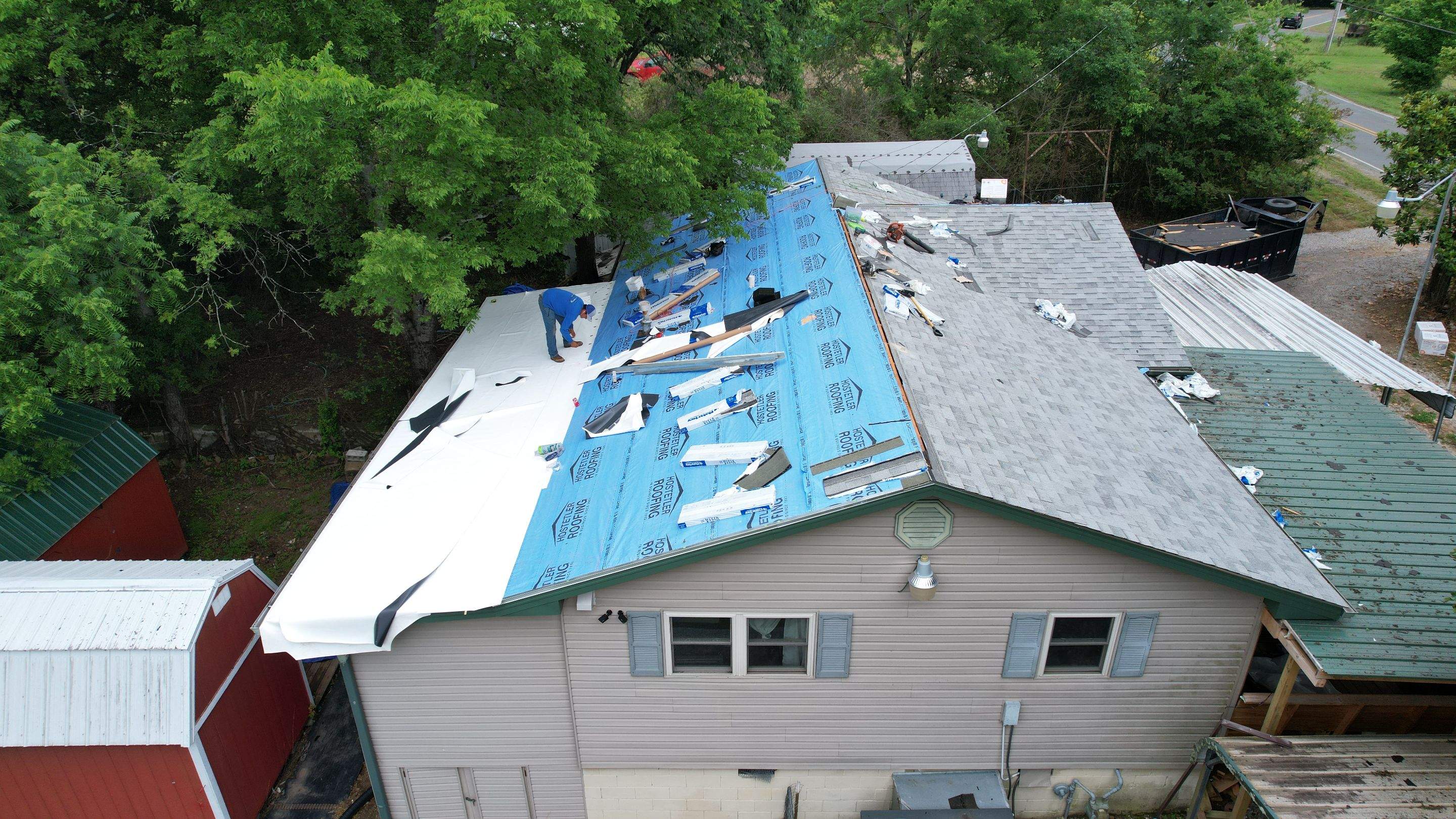 Residential Shingle Reroof using Malarkey Vista by Hostetler Roofing