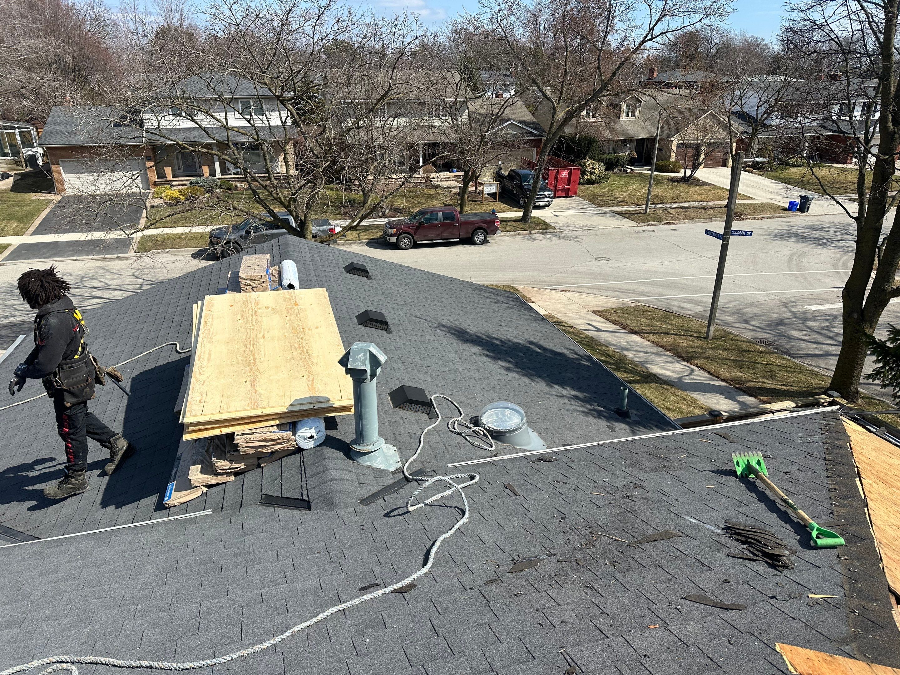 Project in Burlington by The Roofing Crew