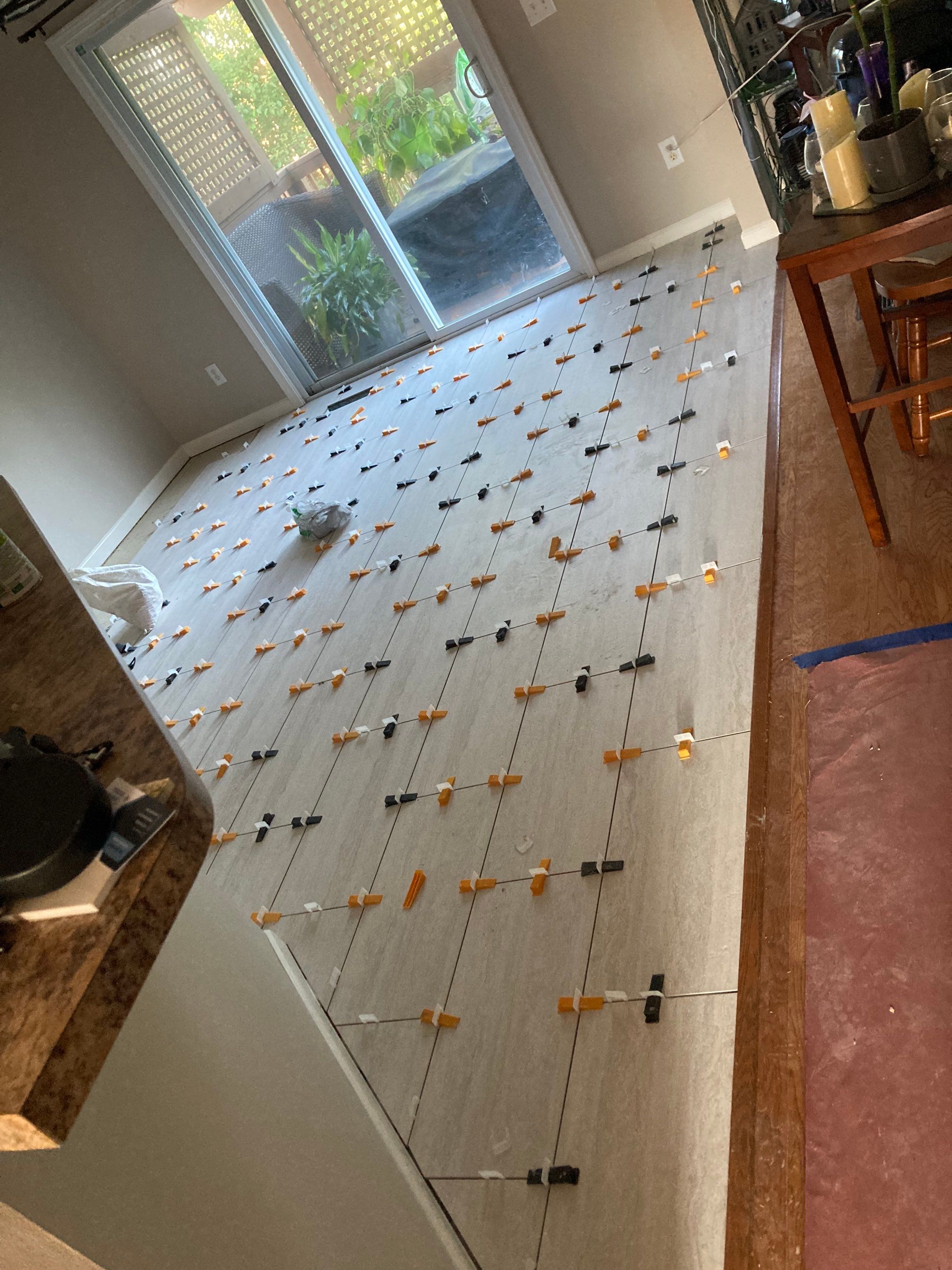 Beautiful new custom tile shower, tub surround and accent walls by Footprints Floors of Nashville