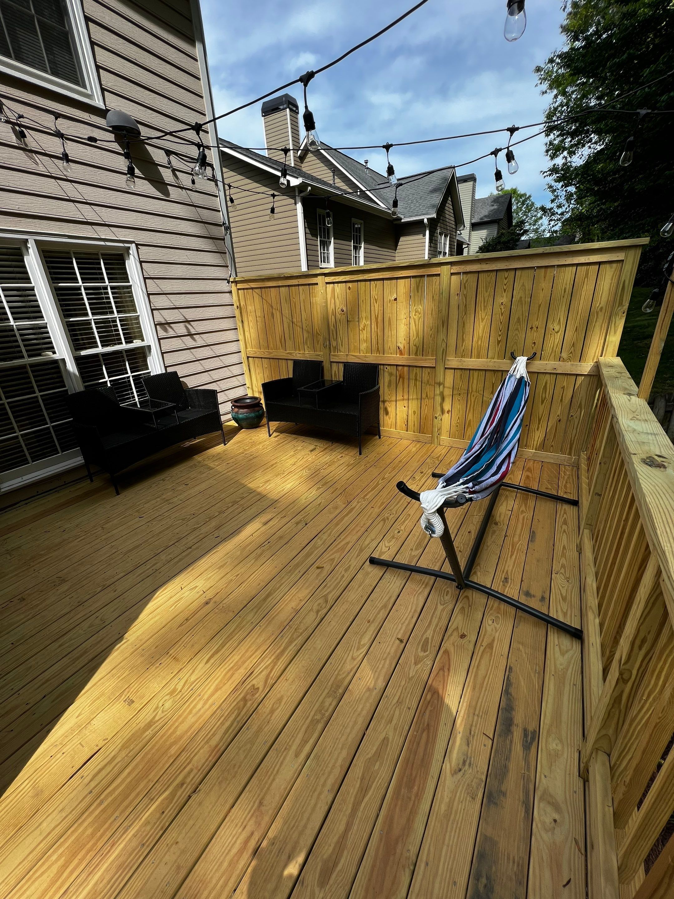 Custom Screened Porch and Multi-Level Wood Deck in Acworth by Swift Home Renovations