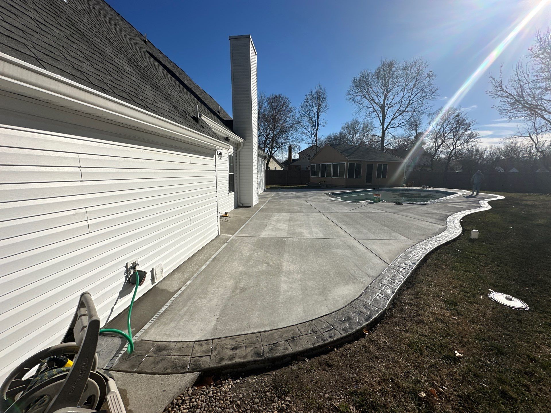 Project in Virginia Beach by Sam The Concrete Man Virginia Beach