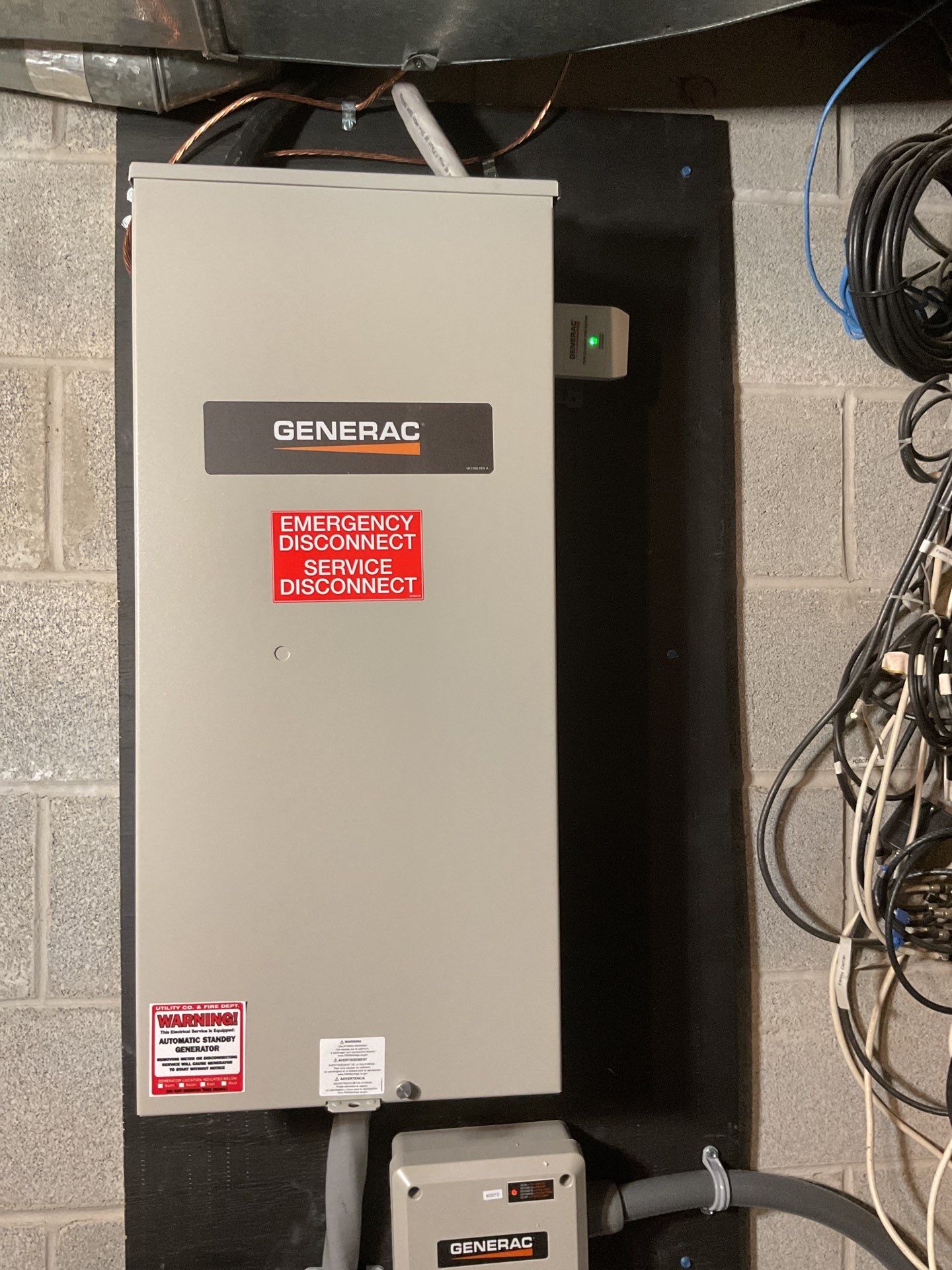24kW Generac Generator Installed with Transfer Switch by ZAM Electric