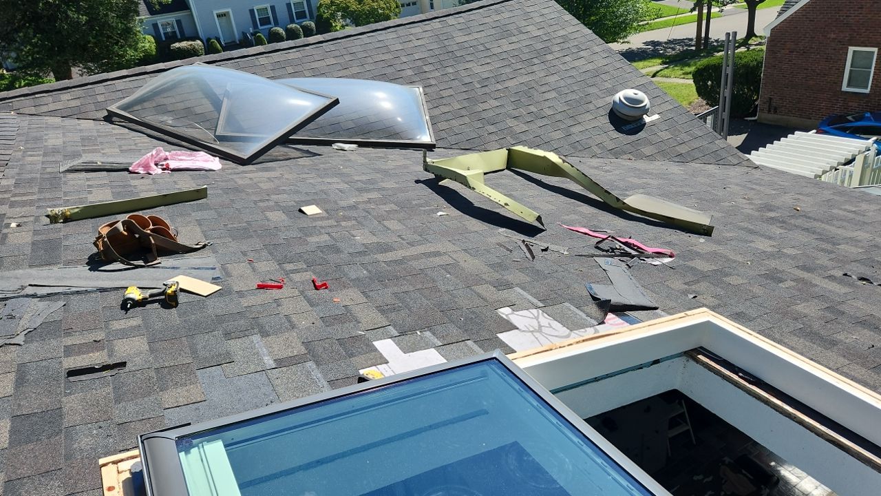 Residential Roofing Installation using Owens Corning TruDefinition Duration Designer - Black Sable by A Plus Exterior
