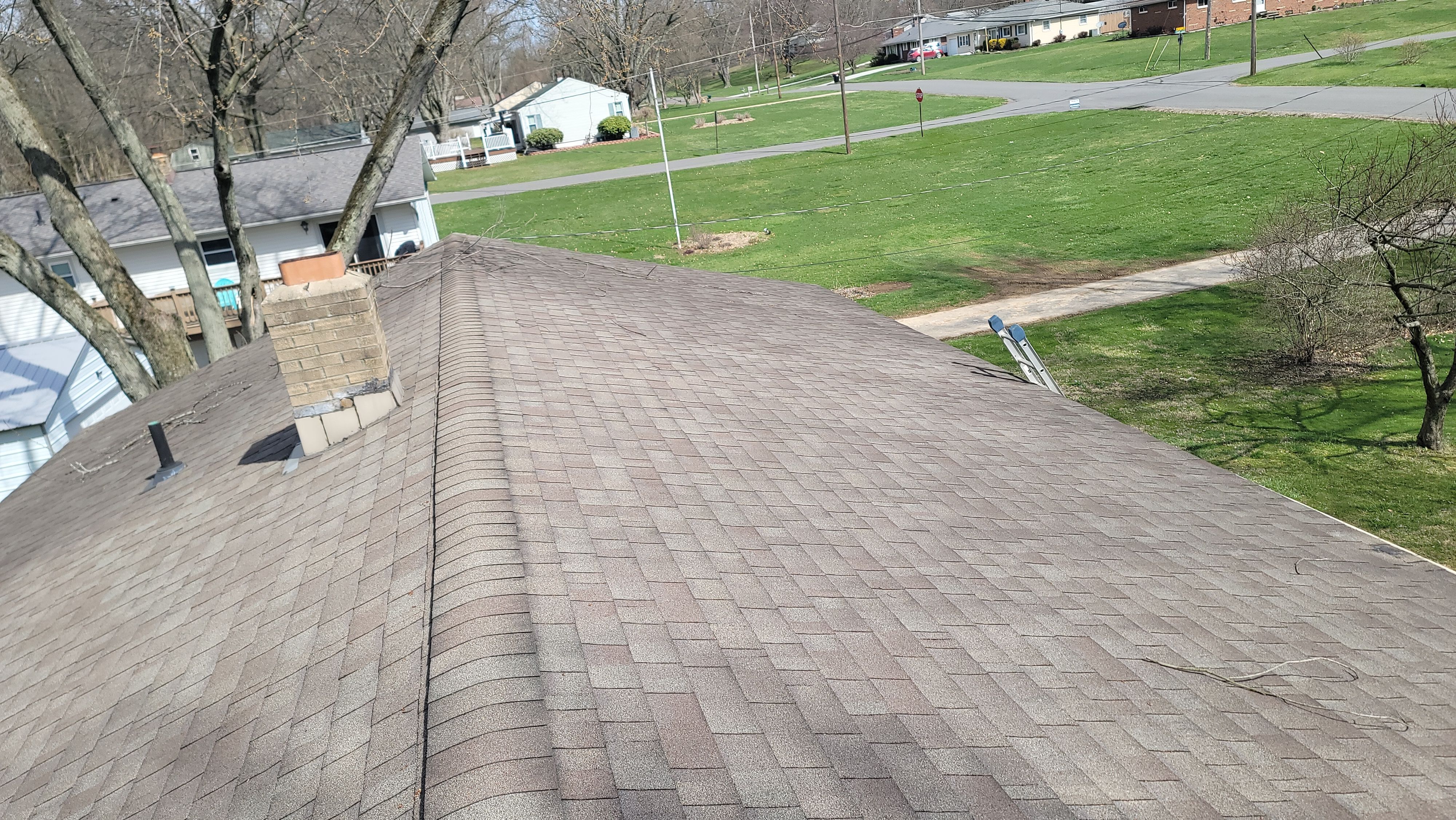Atlas Pinnacle, Color, Weathered Shadow, Drip Edge, Color, Royal Brown by Eagle Eye Roofing