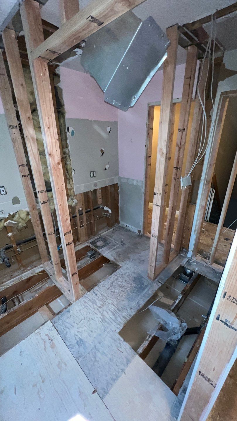 Two Bathroom Remodel  by Plumbing Connect Systems LLC