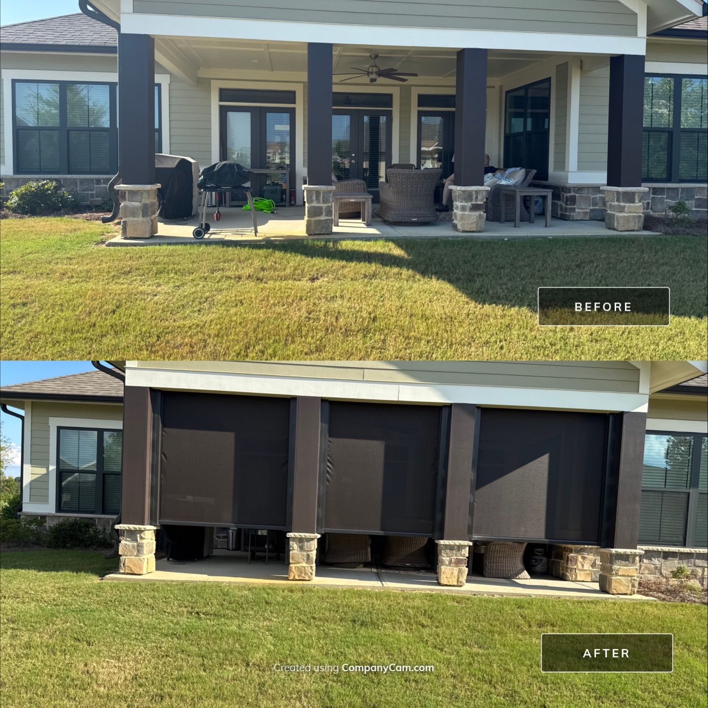 Project in Rome by Grizzly Window Treatments