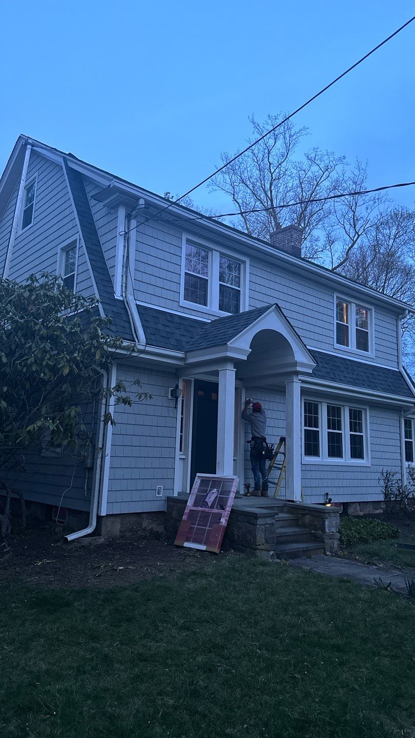 Siding Installation using Certainteed Cedar Impressions Sterling Gray by A Plus Exterior