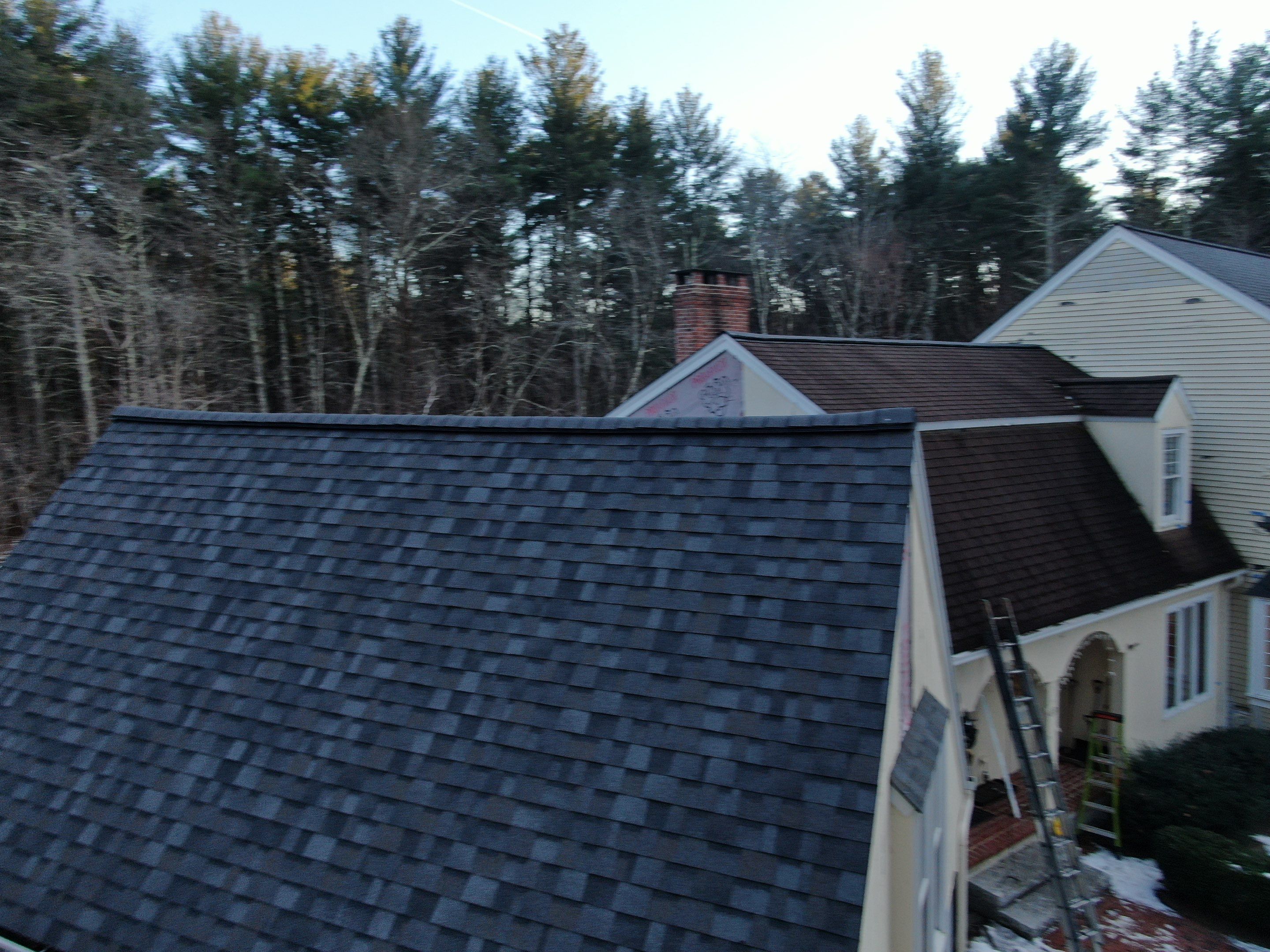 Full Roof Replacement + 5 New Velux Skylights with Relocation — Carlisle, MA by Mighty Dog Roofing of Greater Middlesex County