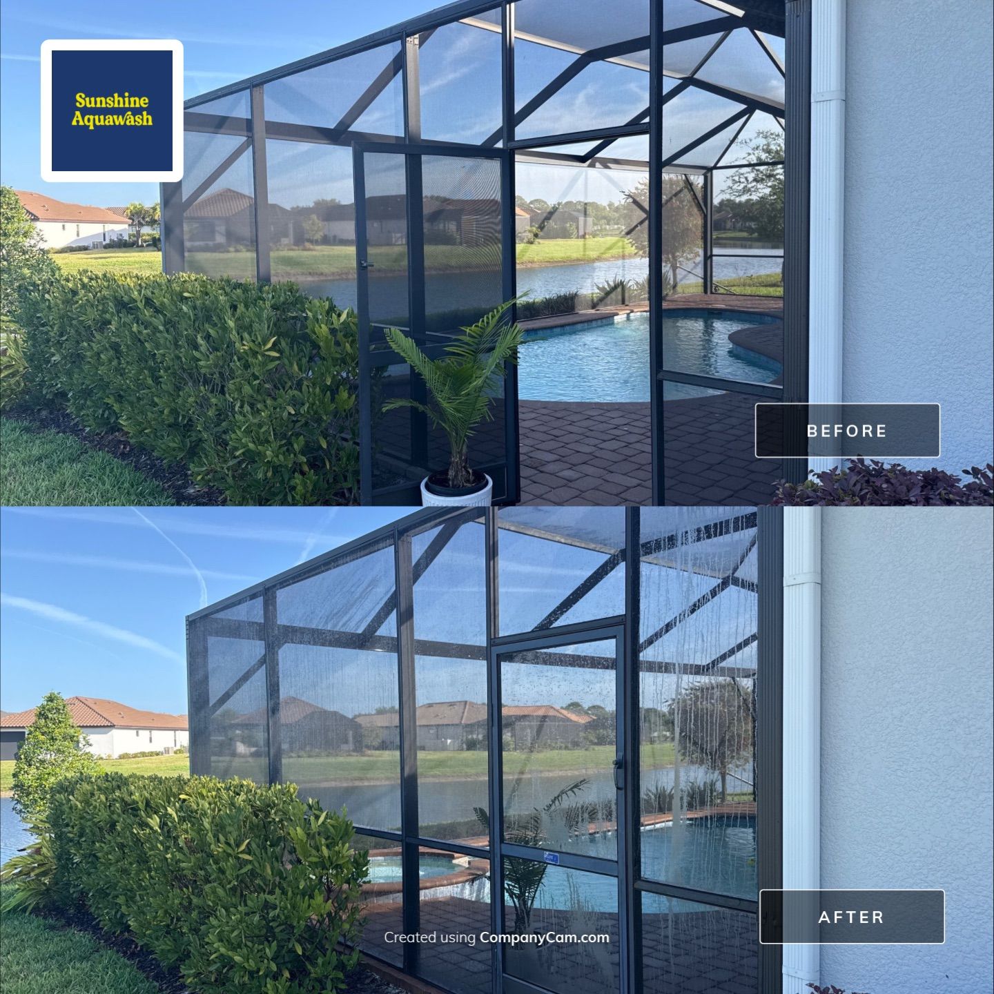 Barrel Tile Roof Cleaning in Artisan Lakes, Palmetto, FL | No Roof Walking on Roof by Sunshine AquaWash