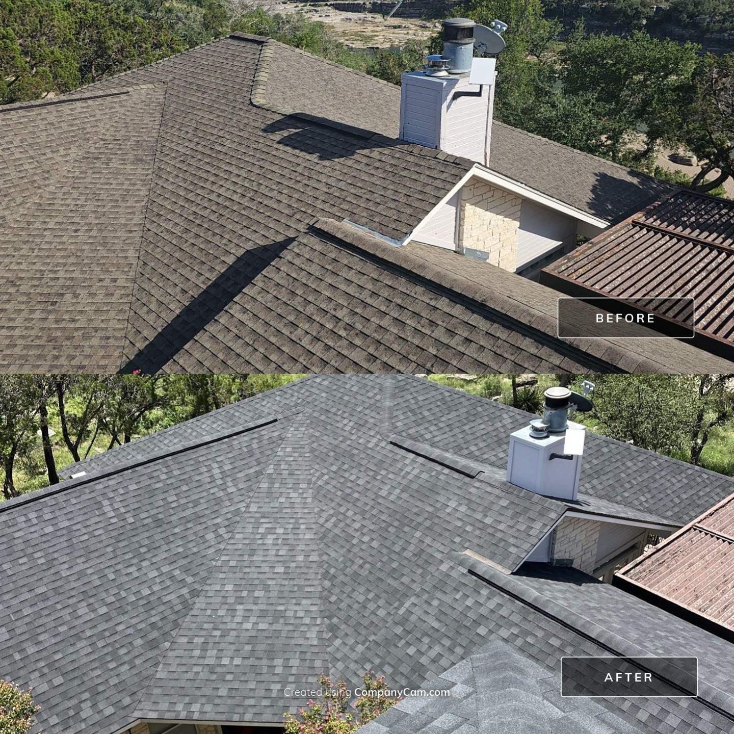 Residential Roofing Installation using IKO Nordic Granite Black by DeZign Roofing & Exteriors