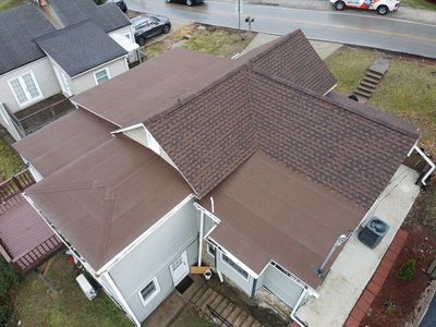 Residential Roofing Installation using GAF TImberline HDZ Hickory