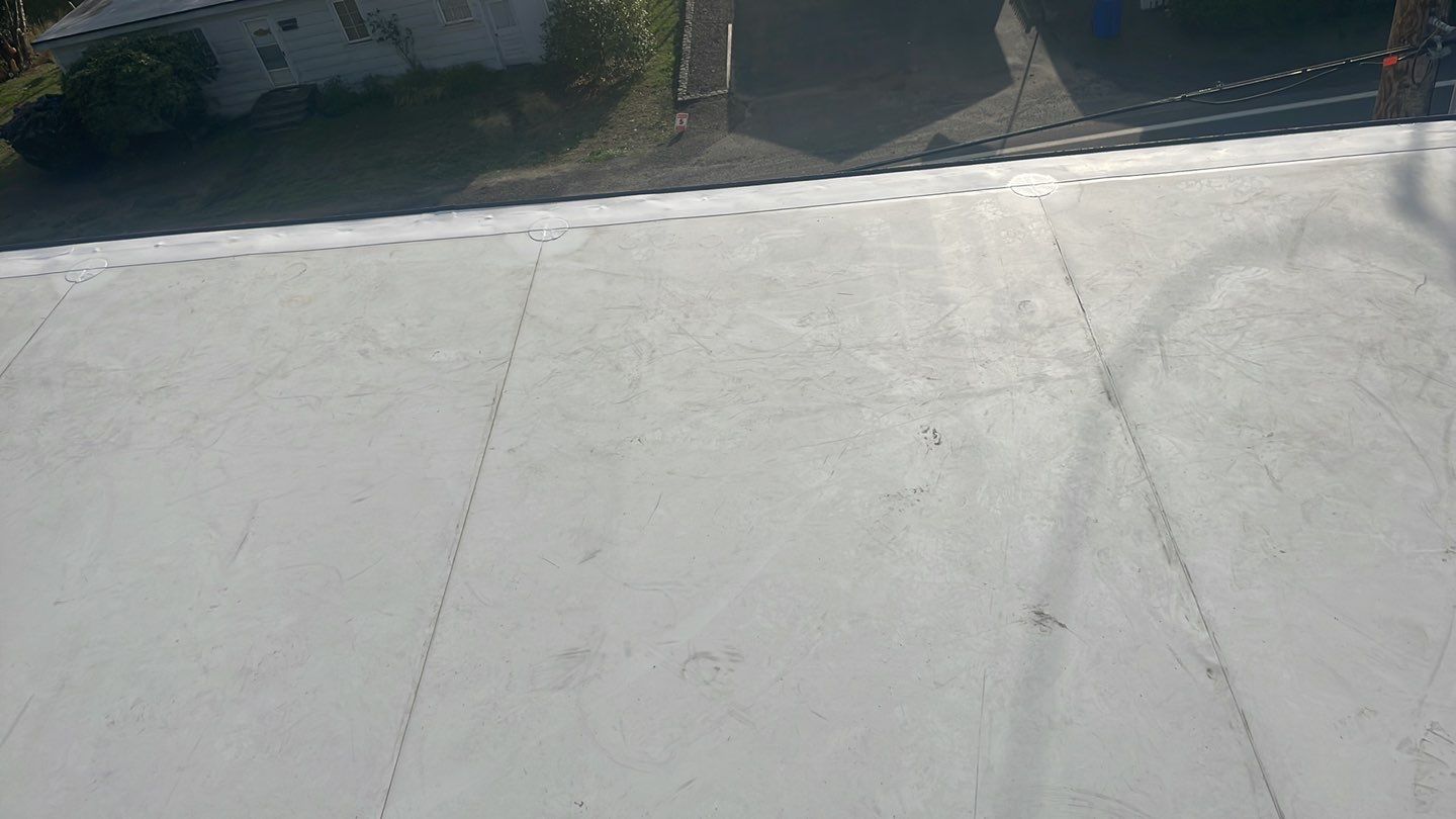 Commercial Roofing Installation using GAF 60Mil TPO  by Orezona Building & Roofing Company, Inc.