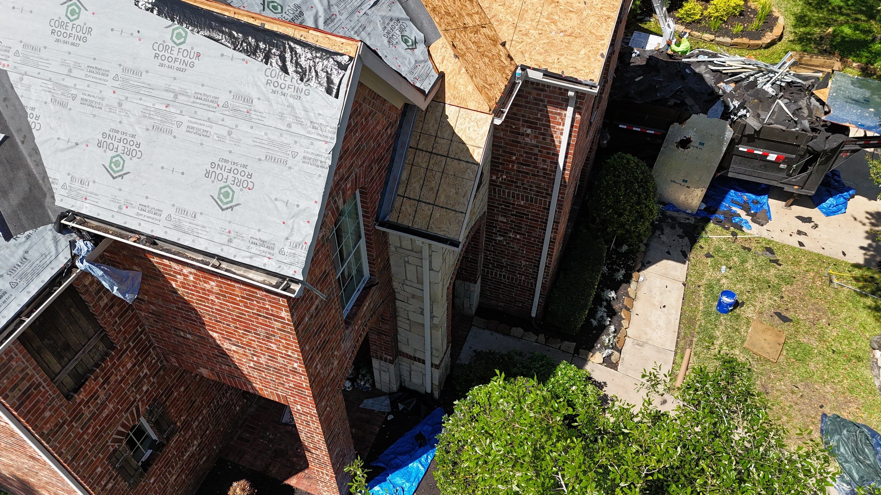 Residential Roofing Installation using Architectural Shingles by Core Four Roofing