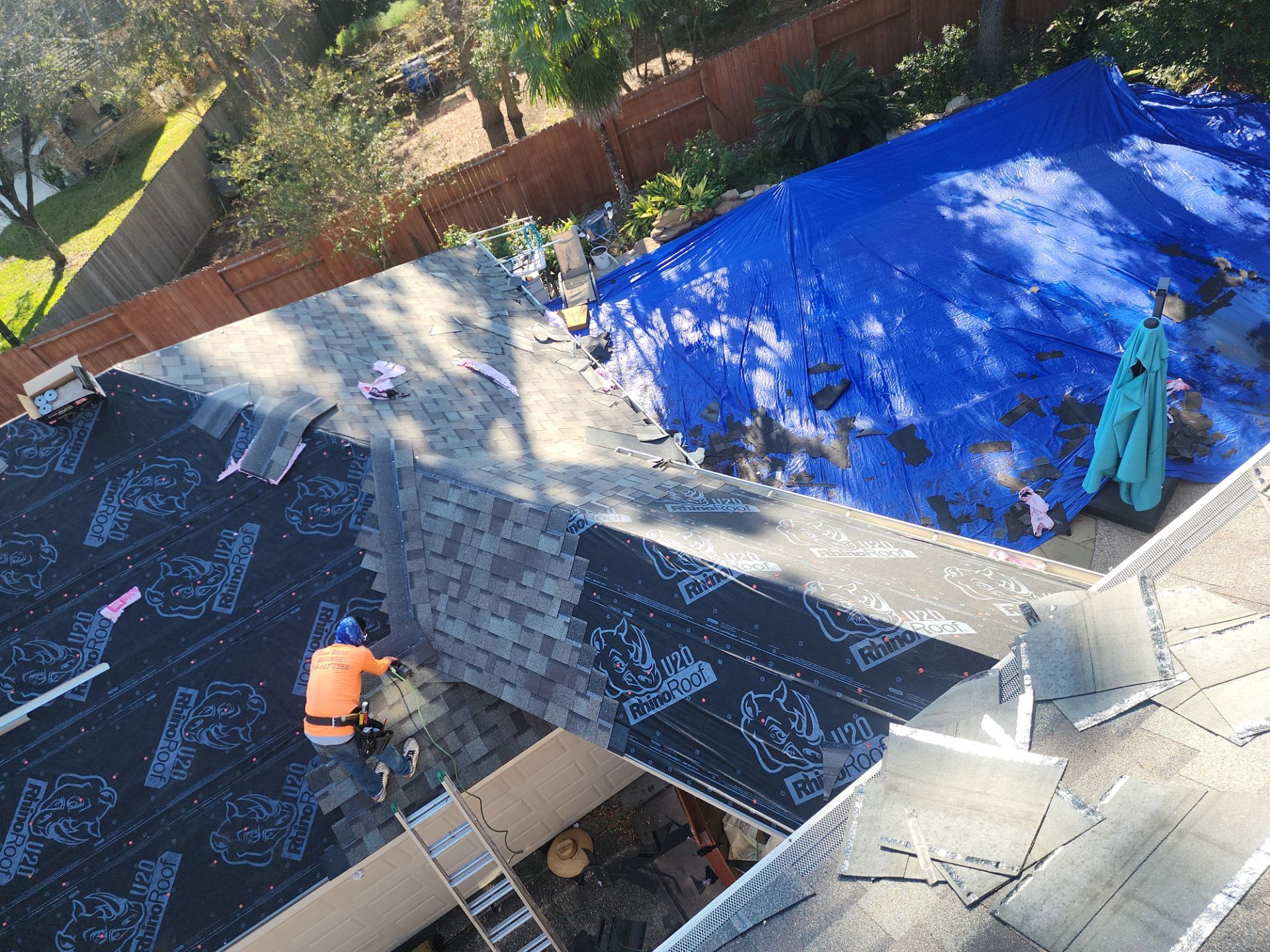 Residential Roofing Installation using Owen's Corning Duration (Lifetime) Shingles by Roof Repair Company