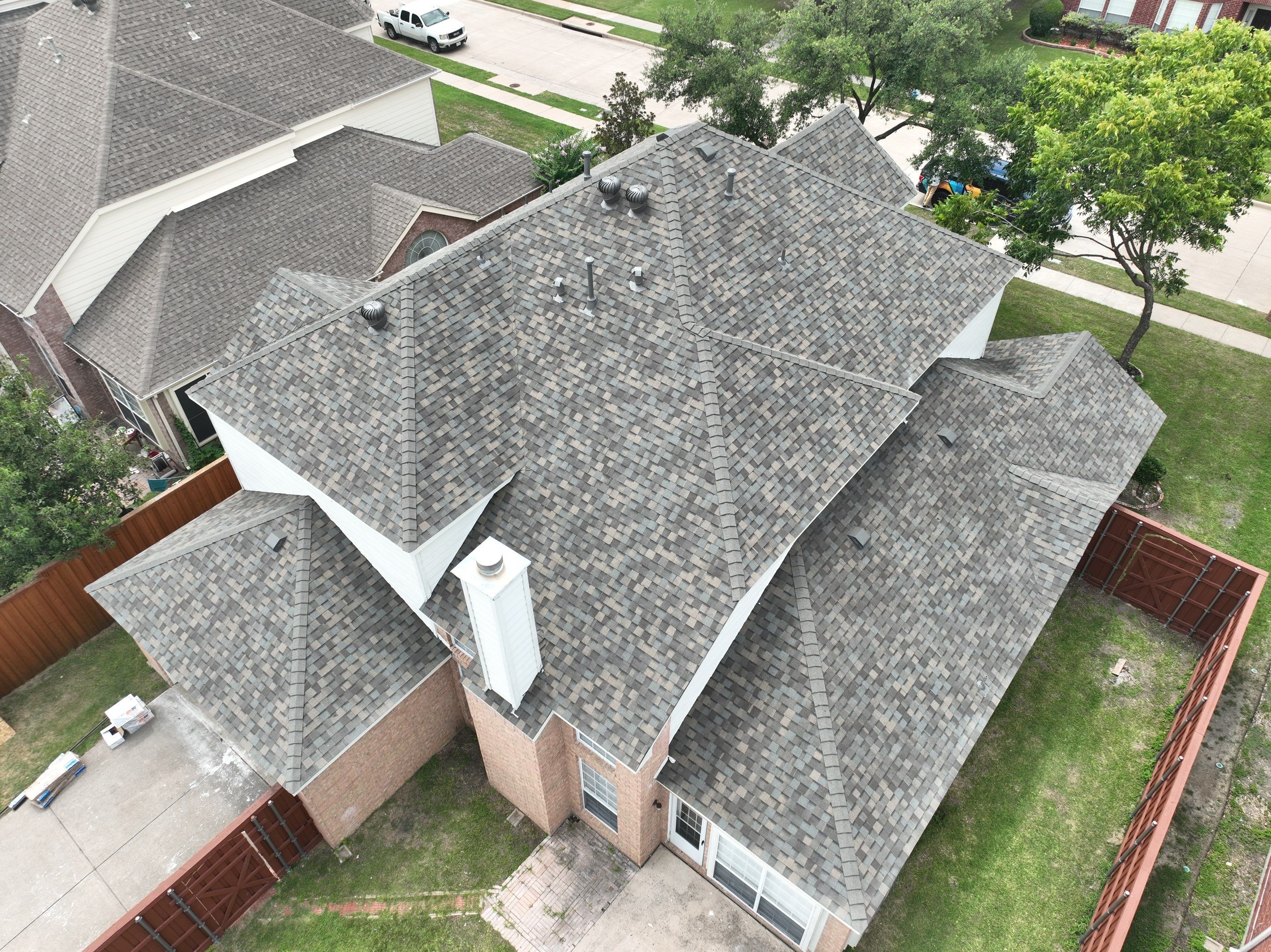 Residential Roofing Installation using CertainTeed Landmark MaxDef Weathered Wood by OneSource Roofing and Restoration