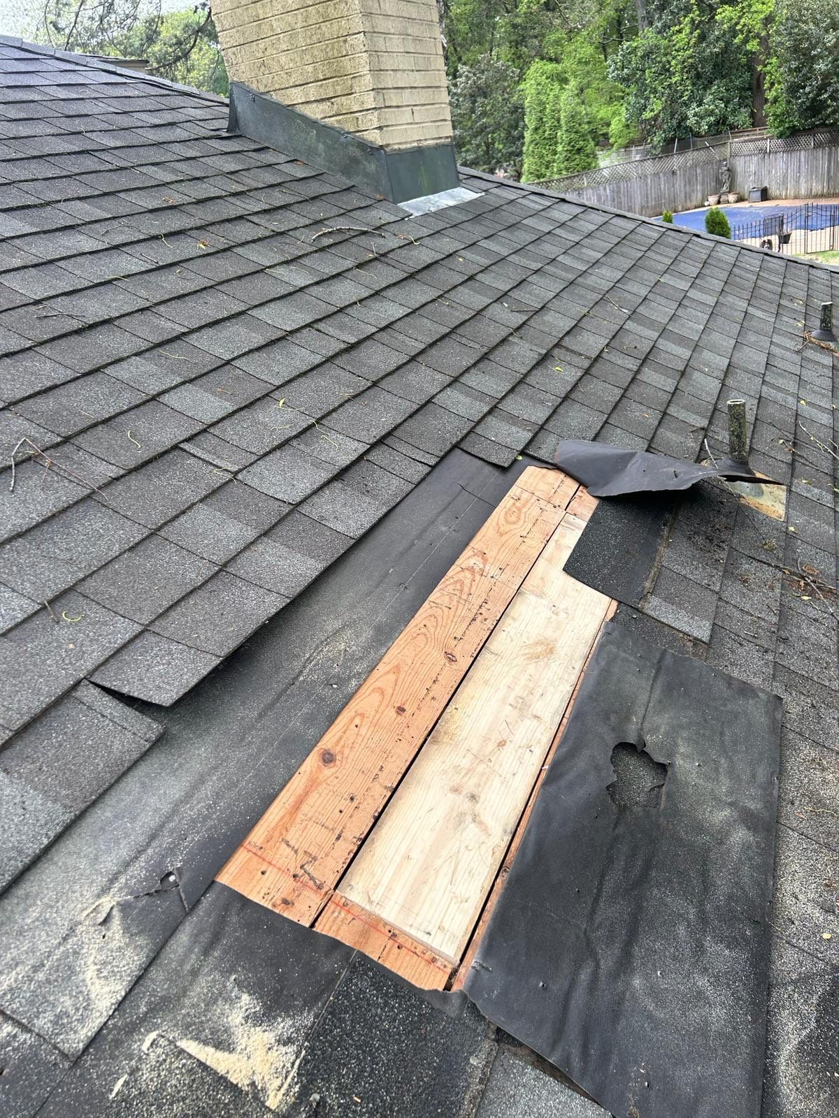 Asphalt Shingle Roof Repair and Sheathing Replacement in East Memphis by Revival Roofing Services