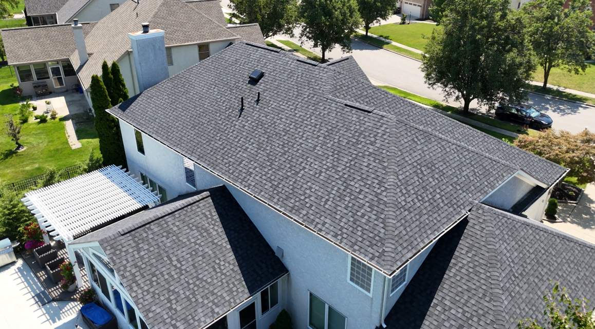 Asphalt Shingle Roof Replacement for Stucco Residence in Westerville by Assured Restoration