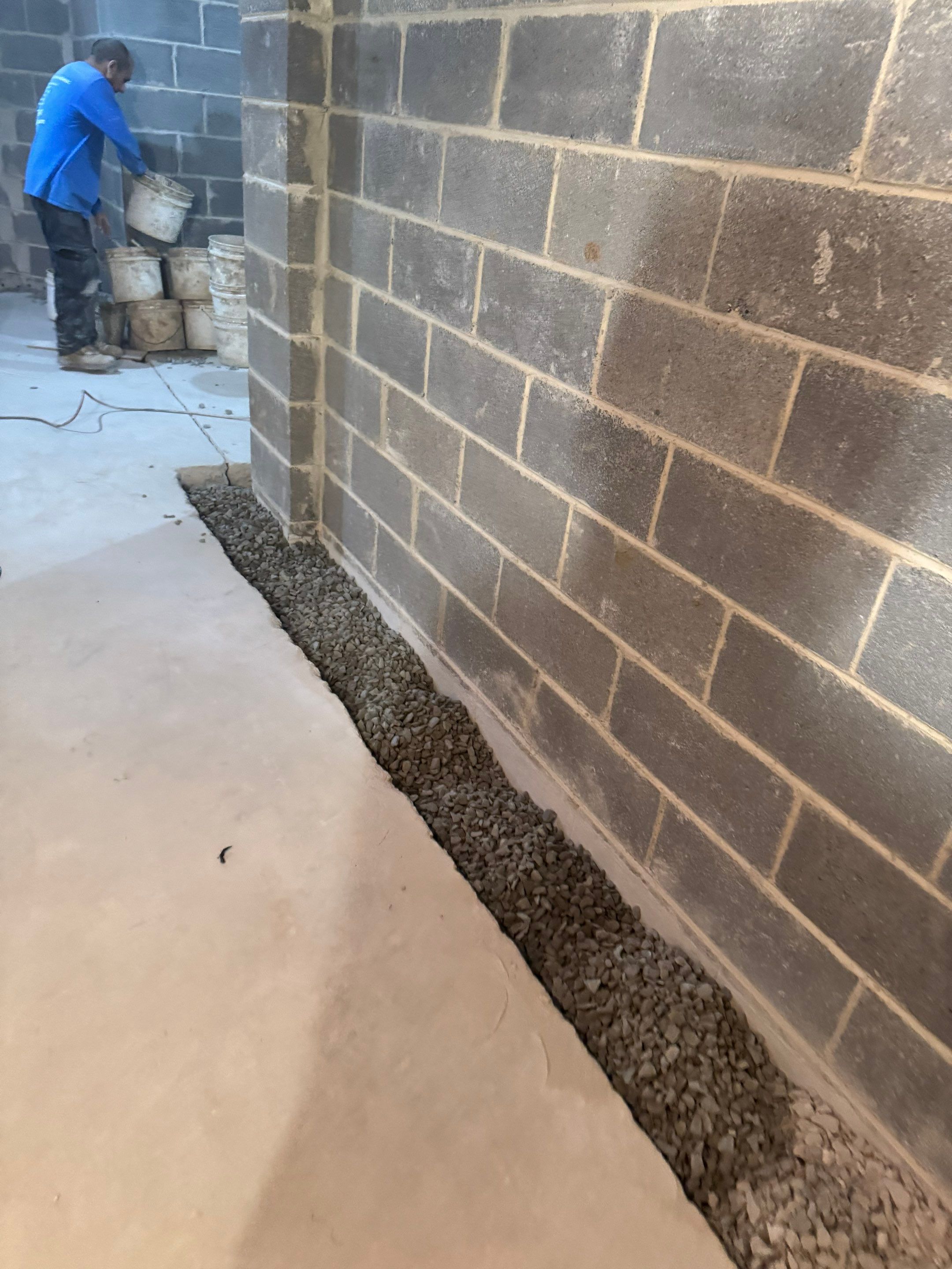 Interior French Drain West Orange, New Jersey by Pure Service Pro, LLC 