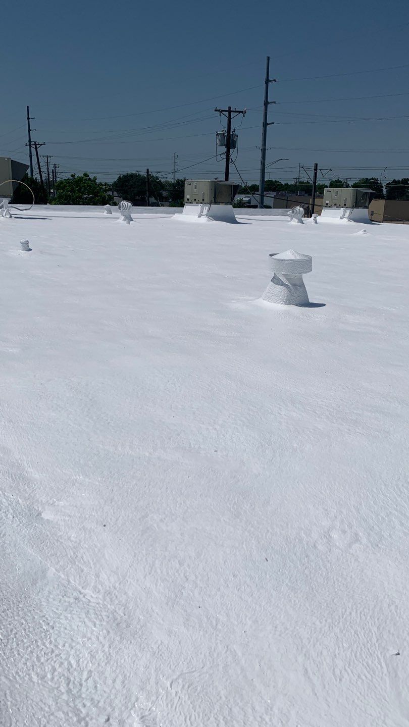 Foam & Metal Roof Restoration – Thermo Sensors (Garland, TX) by All Star Roofing LLC