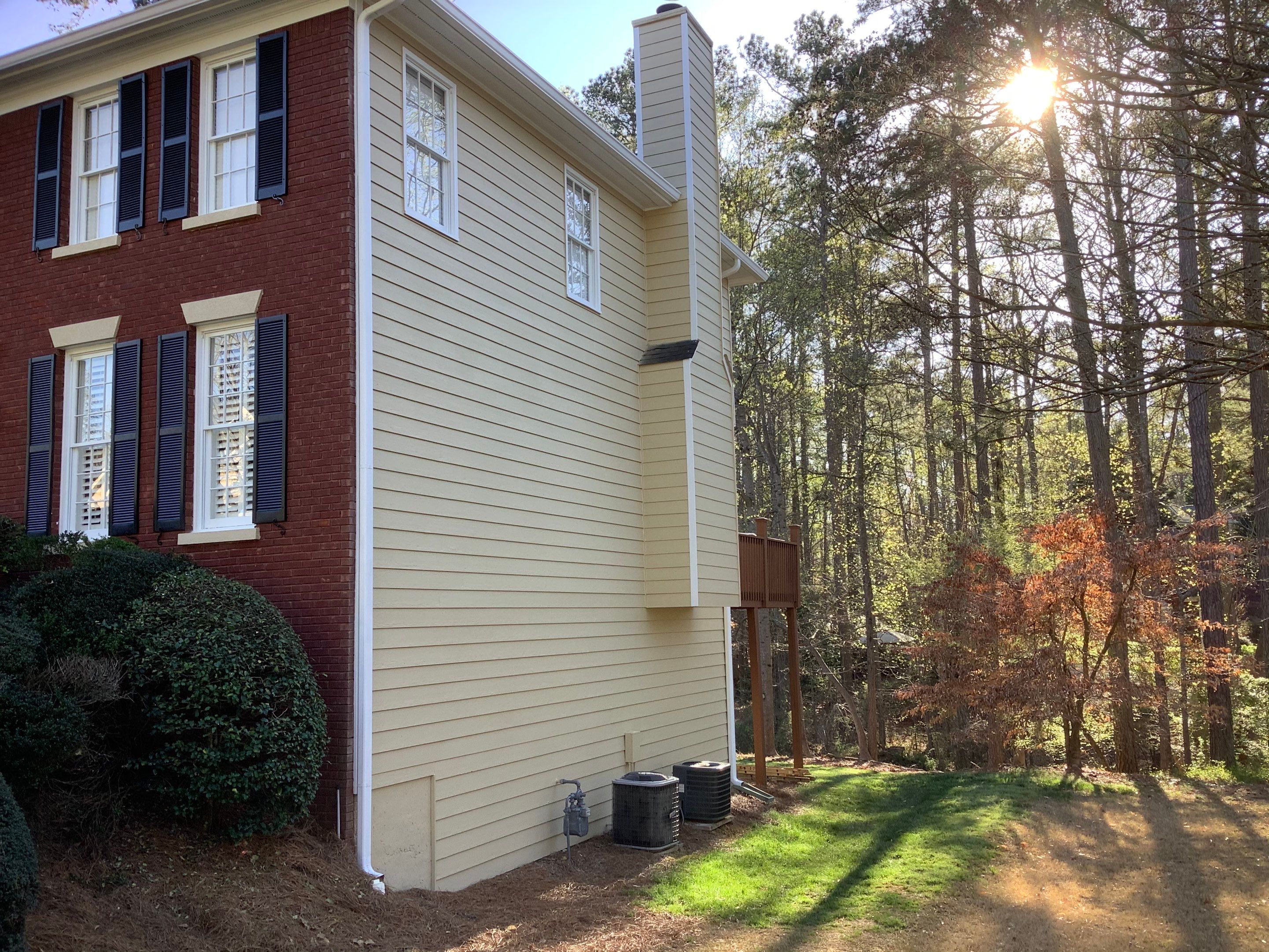 Residential Exterior Painting and Deck Refinishing Project in Kennesaw by Swift Home Renovations
