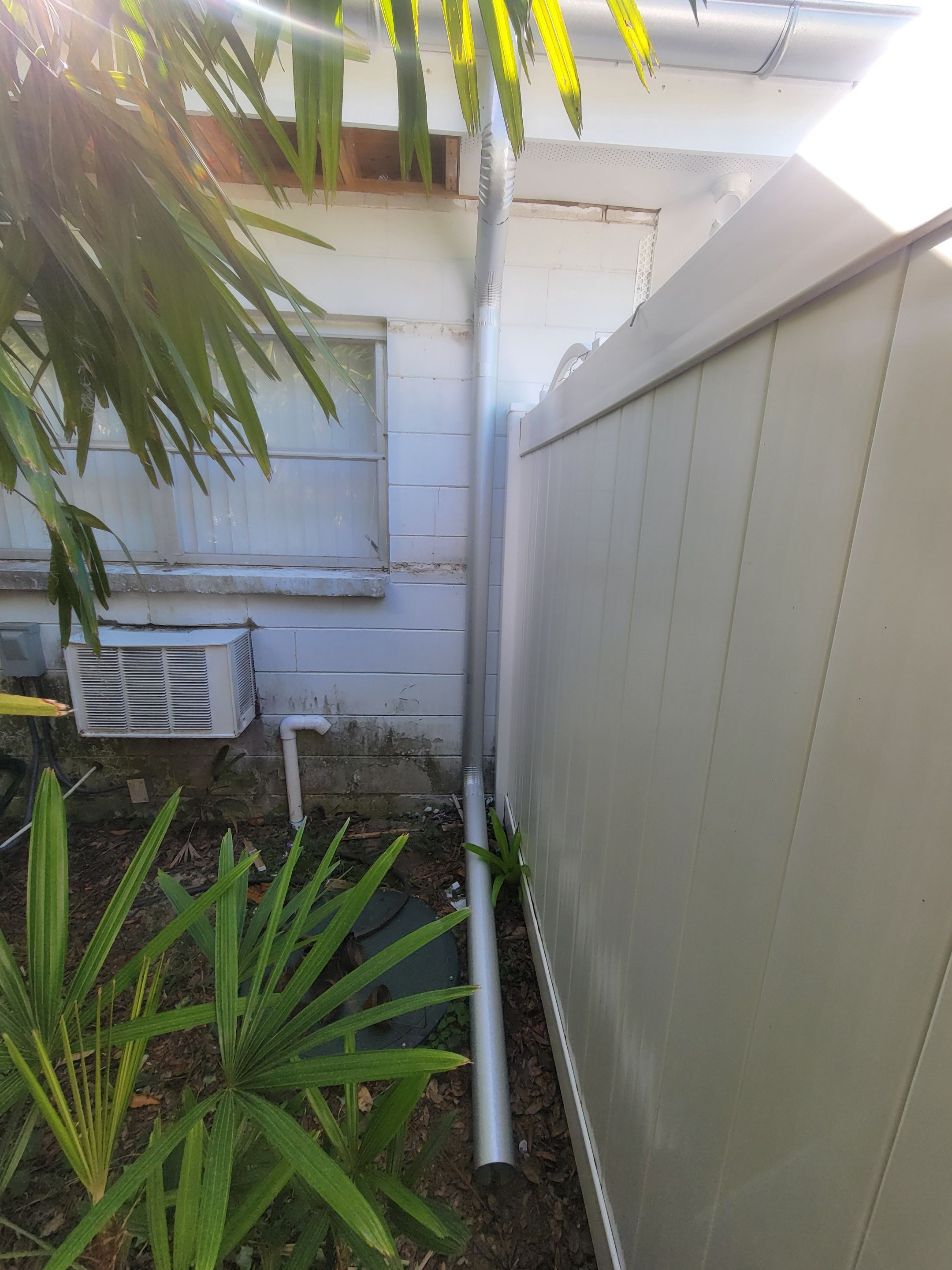 Galvalume Half Round Seamless Gutters and Downspouts in Valrico FL by Gutter Professors